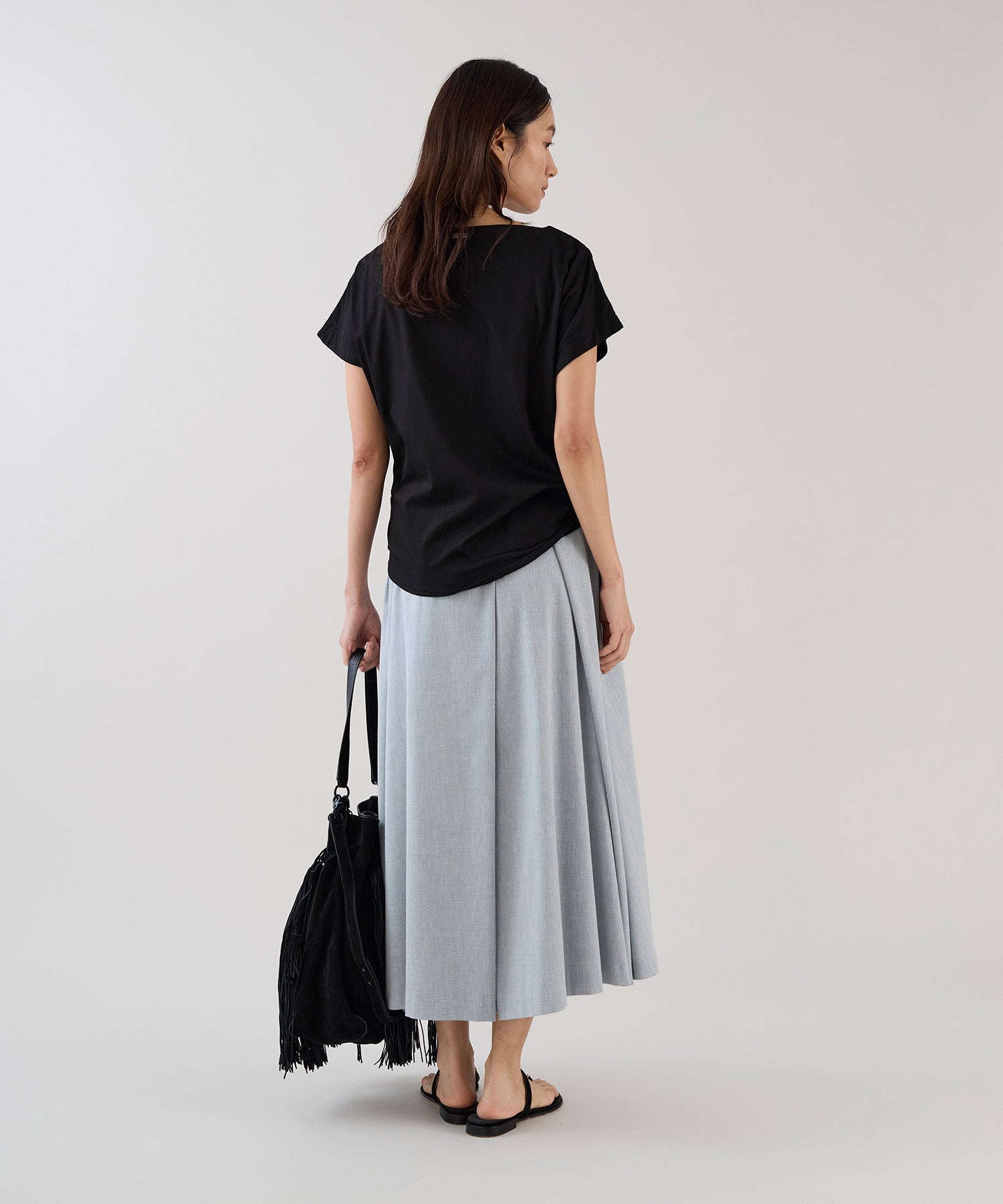 marmors】tuck flare skirt | MICA&DEAL ONLINE STORE