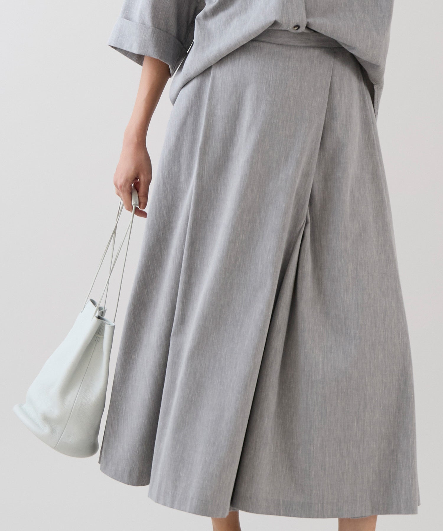 marmors】tuck flare skirt | MICA&DEAL ONLINE STORE