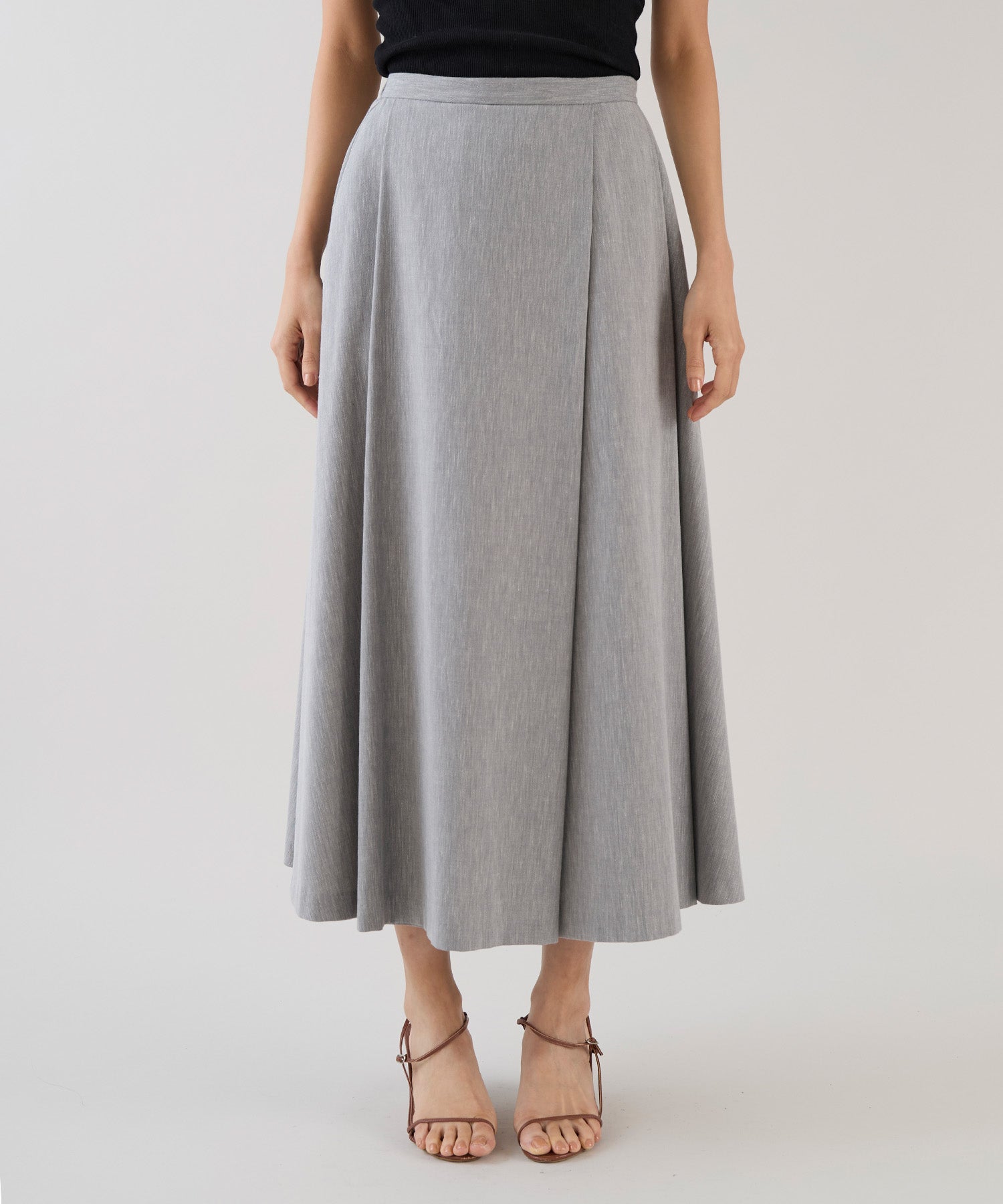 marmors】tuck flare skirt | MICA&DEAL ONLINE STORE