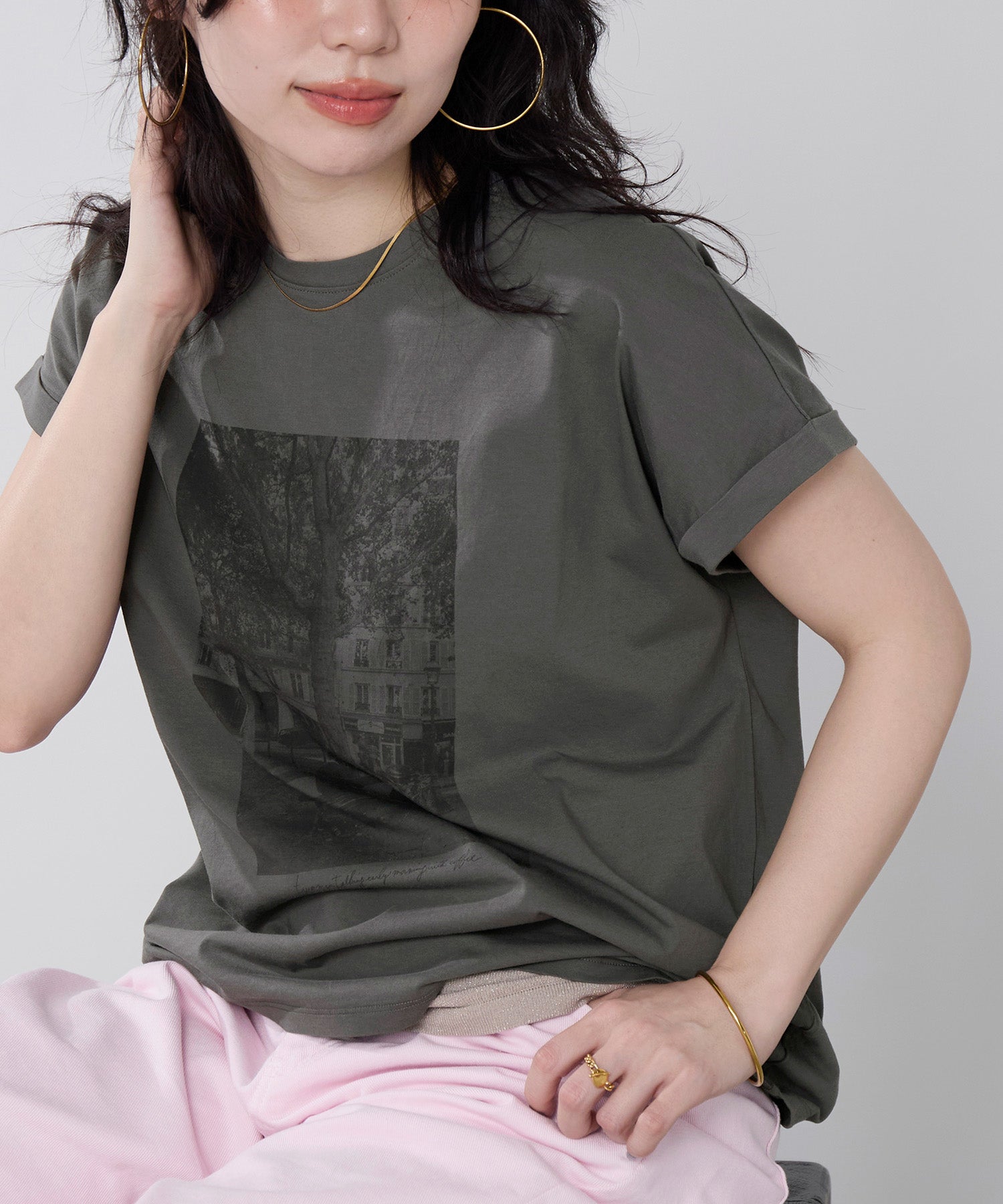 接触冷感-フォトプリントT-shirt | MICA&DEAL ONLINE STORE