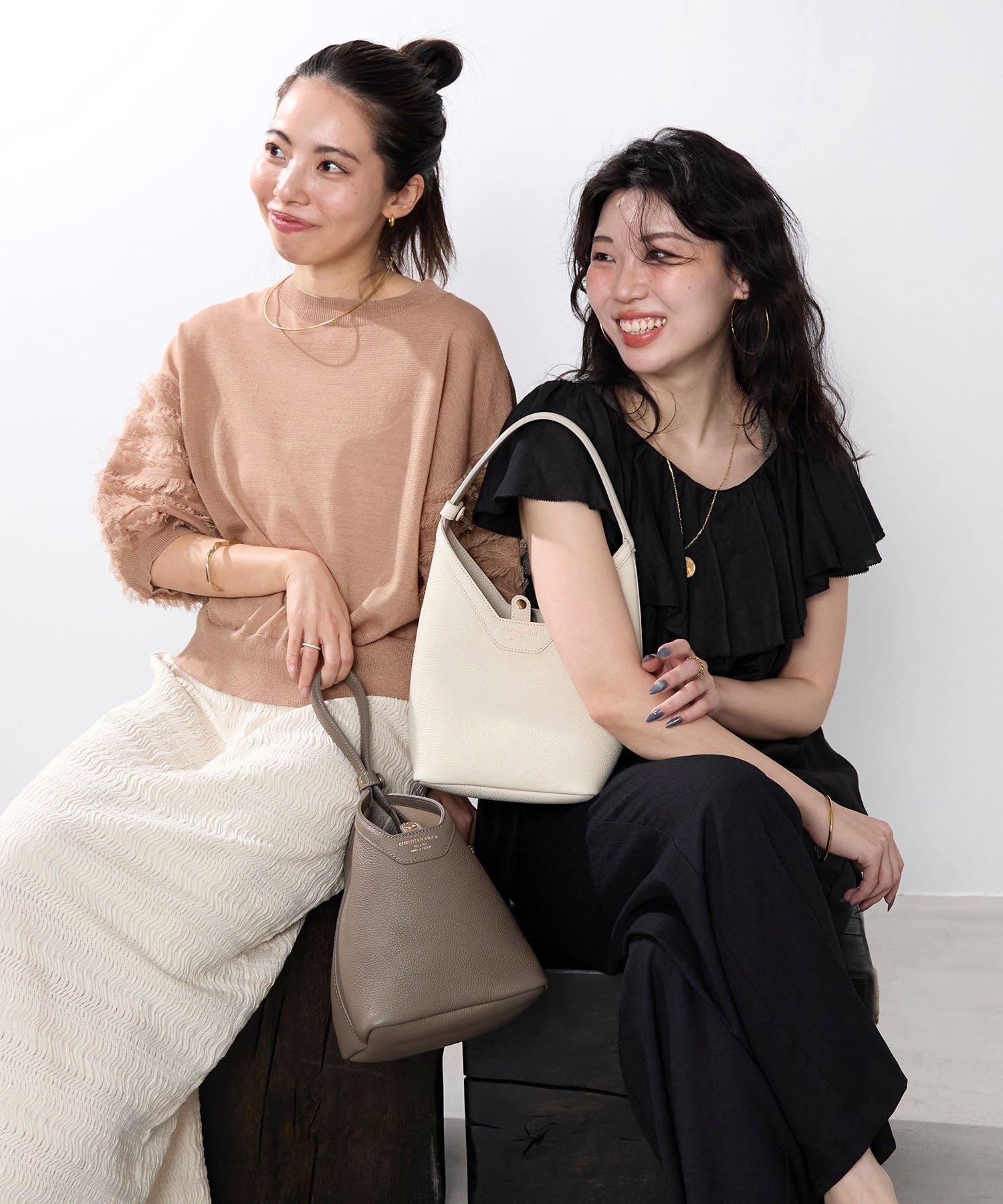 CHRISTIAN VILLA】レザースクエアハンドバッグ | MICA&DEAL ONLINE STORE
