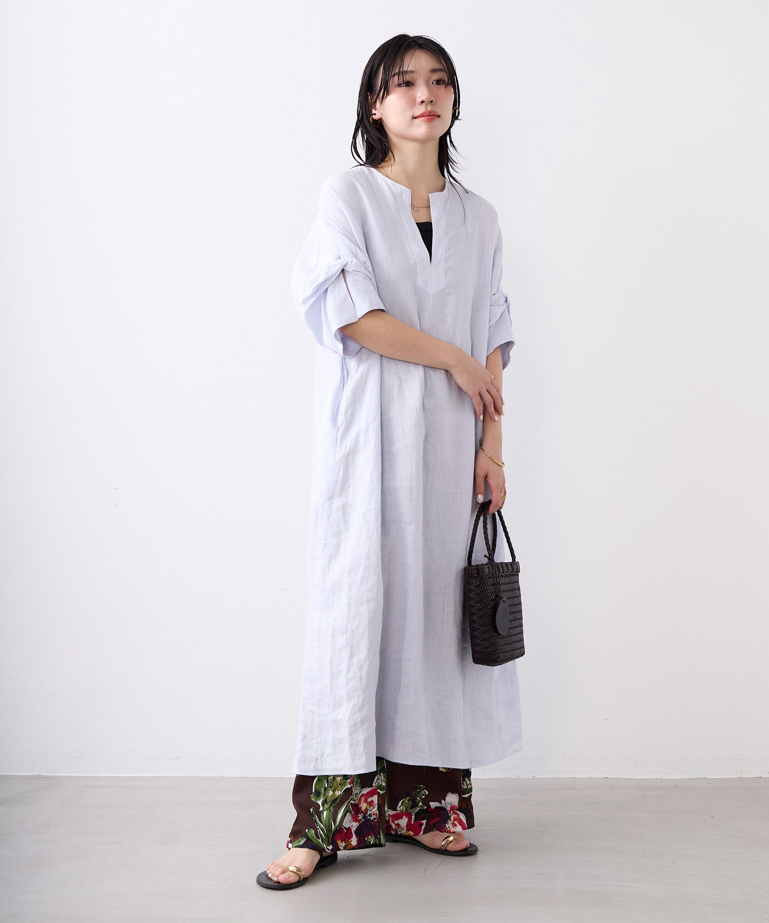 TICCA】リネンツイストスリーブワンピース | MICA&DEAL ONLINE STORE