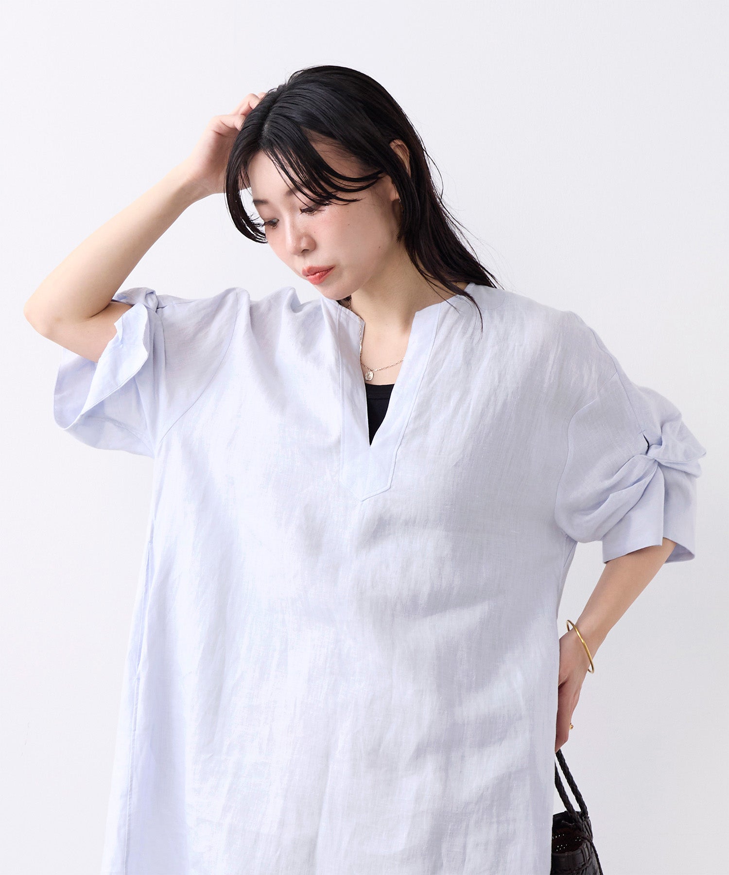 TICCA】リネンツイストスリーブワンピース | MICA&DEAL ONLINE STORE
