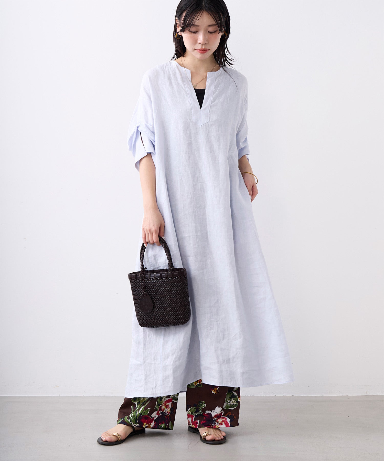 TICCA】リネンツイストスリーブワンピース | MICA&DEAL ONLINE STORE