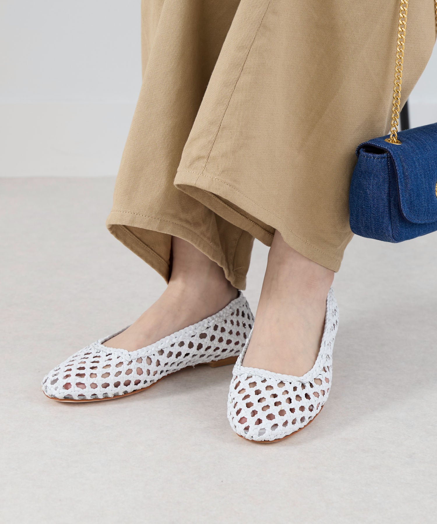 30%off]【FABIO RUSCONI】メッシュフラットパンプス | MICA&DEAL