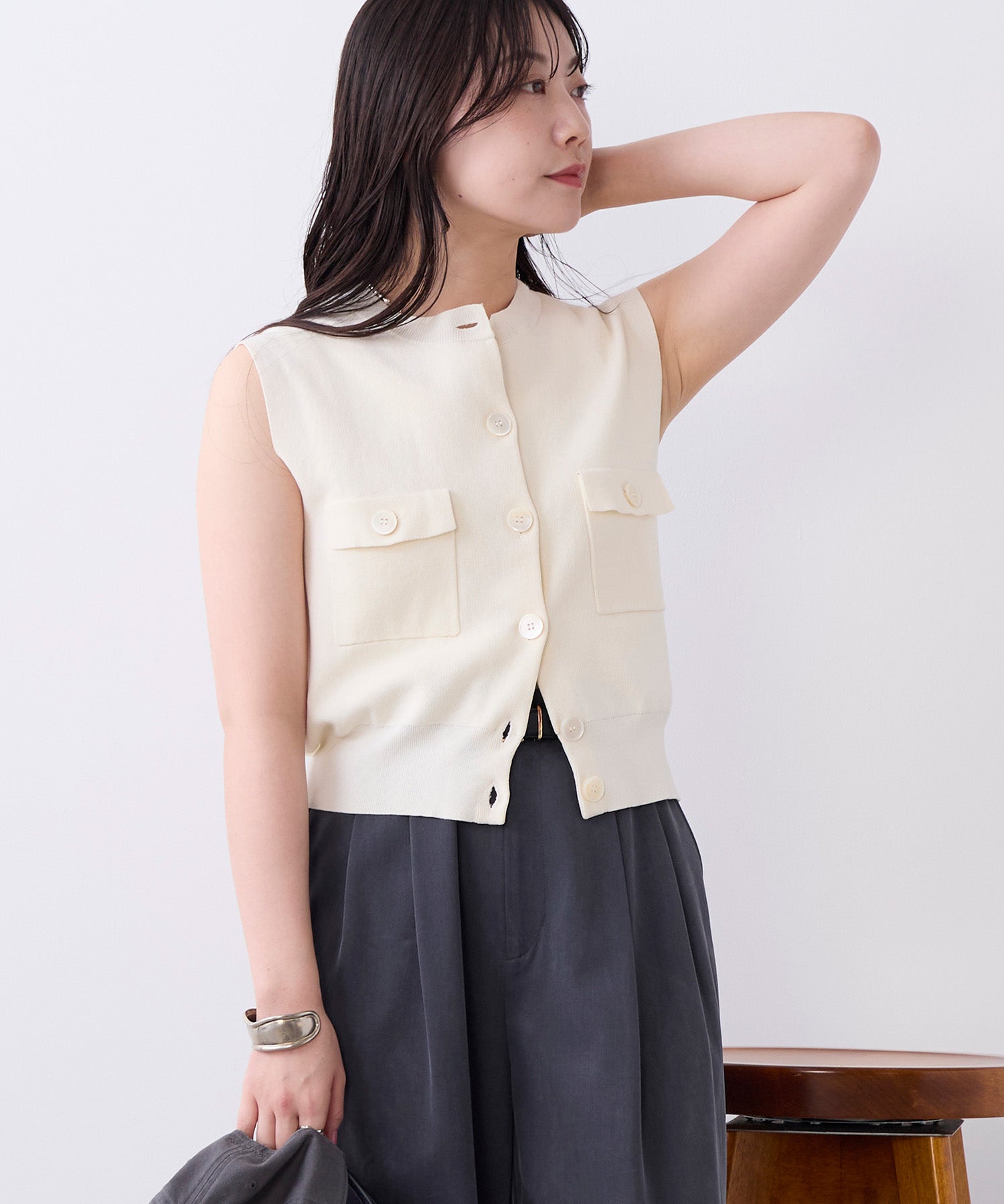 予約】クルーネックニットベスト | MICA&DEAL ONLINE STORE