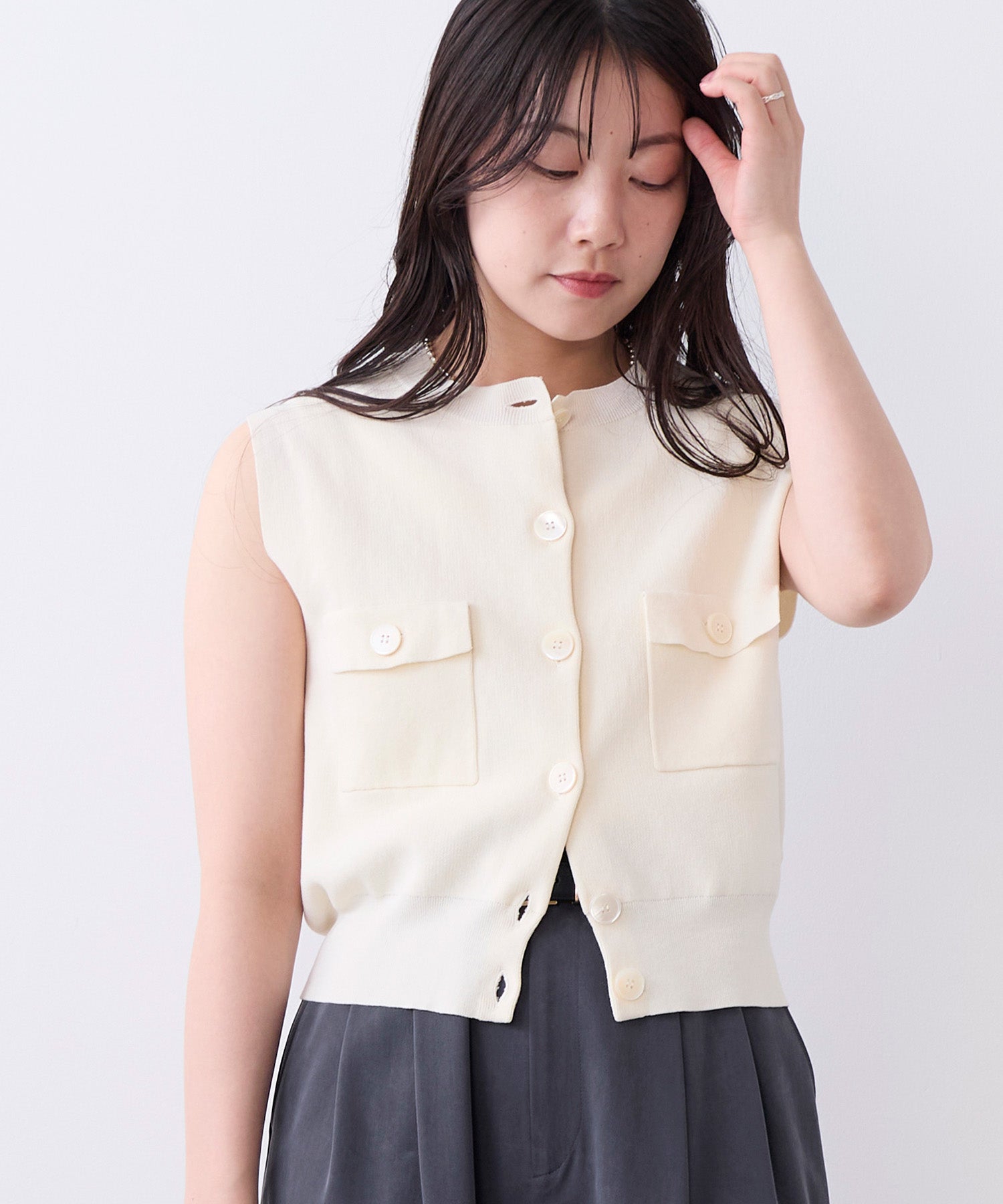 20%off]クルーネックニットベスト | MICA&DEAL ONLINE STORE