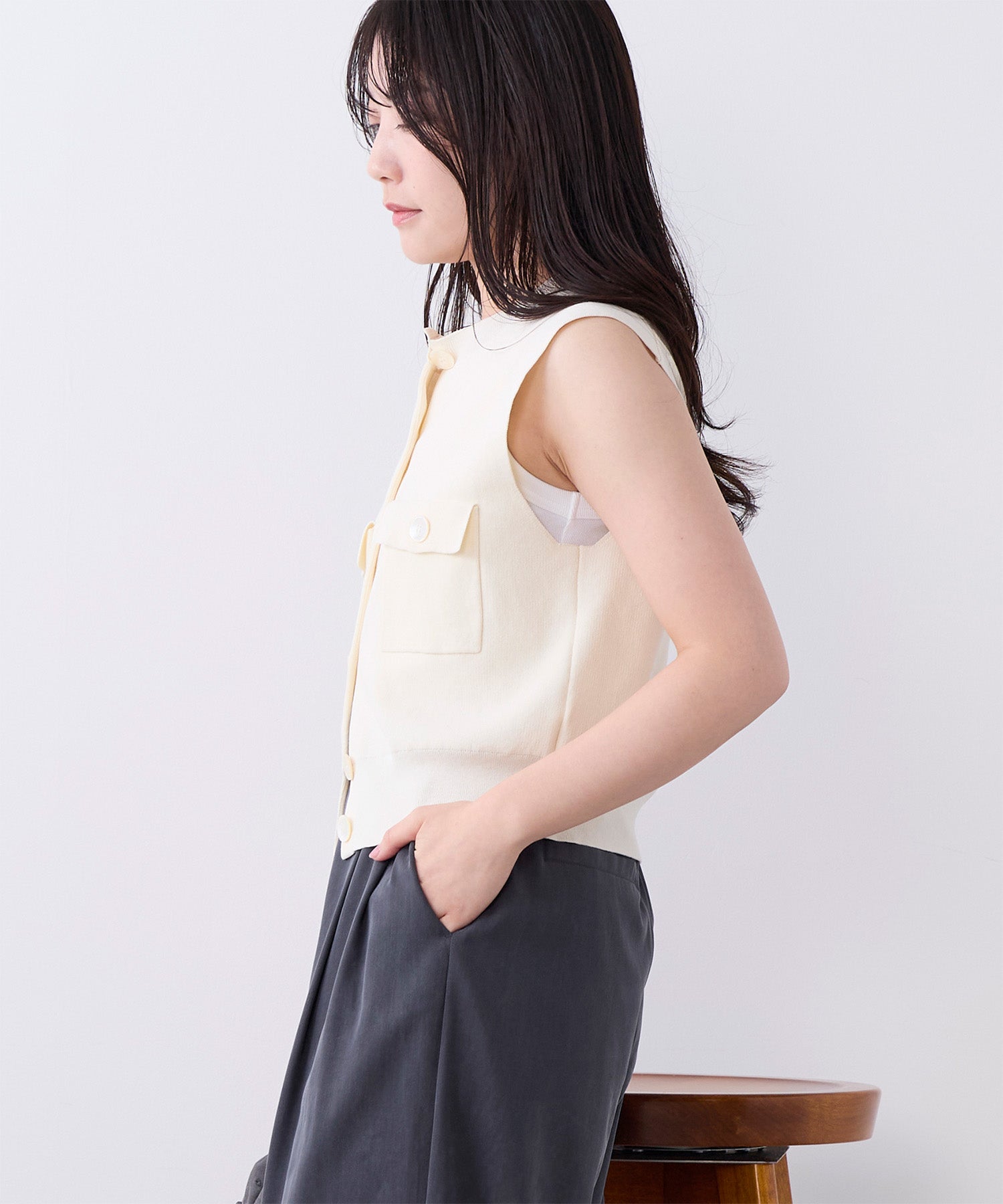 20%off]クルーネックニットベスト | MICA&DEAL ONLINE STORE