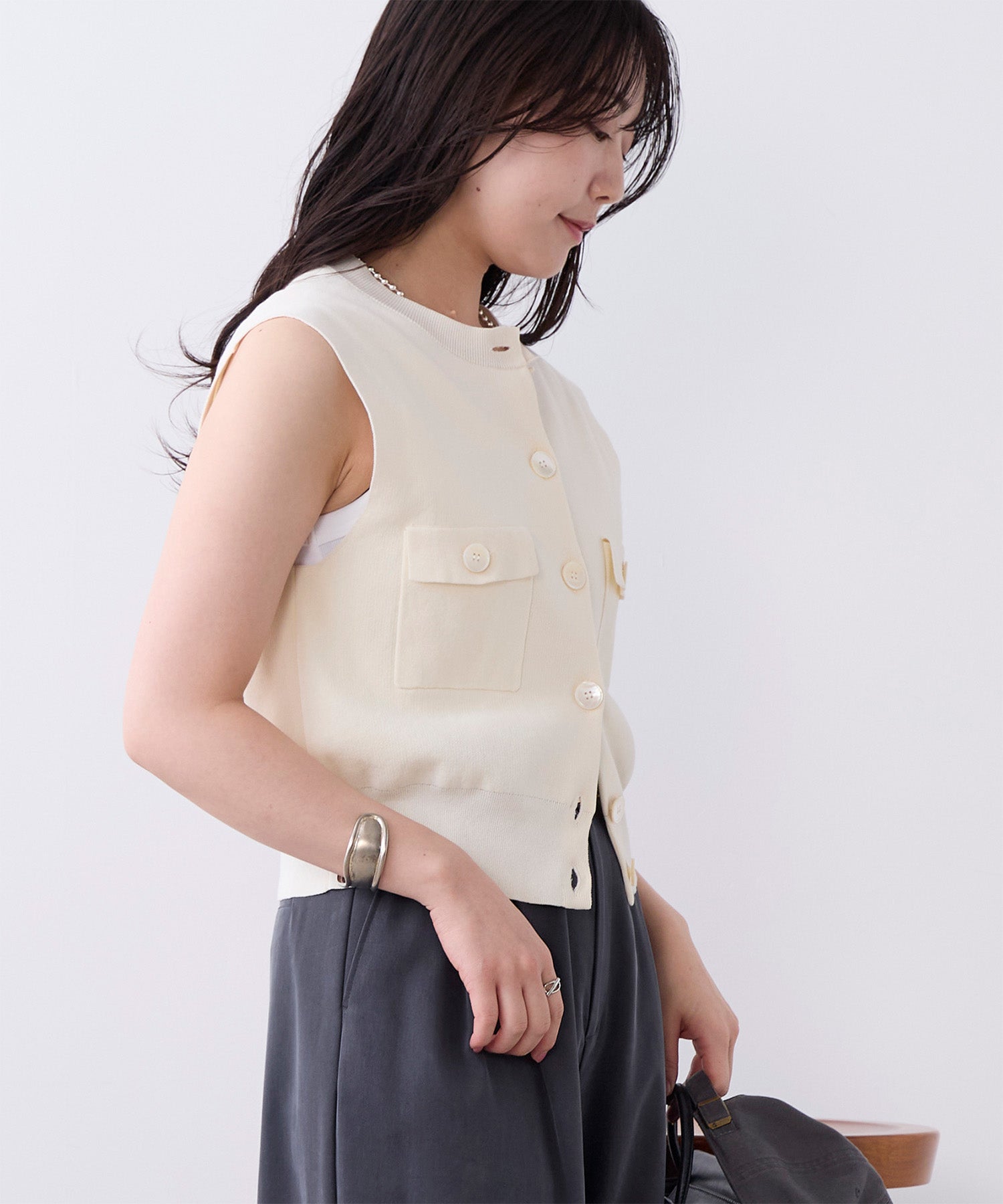 40%off]クルーネックニットベスト | MICA&DEAL ONLINE STORE