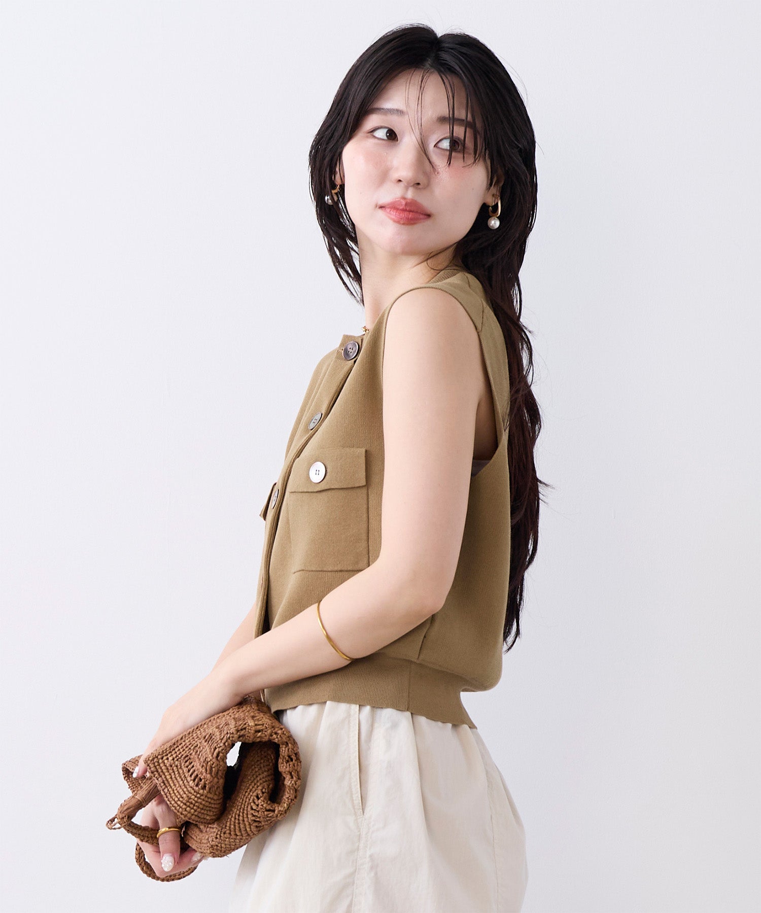 20%off]クルーネックニットベスト | MICA&DEAL ONLINE STORE