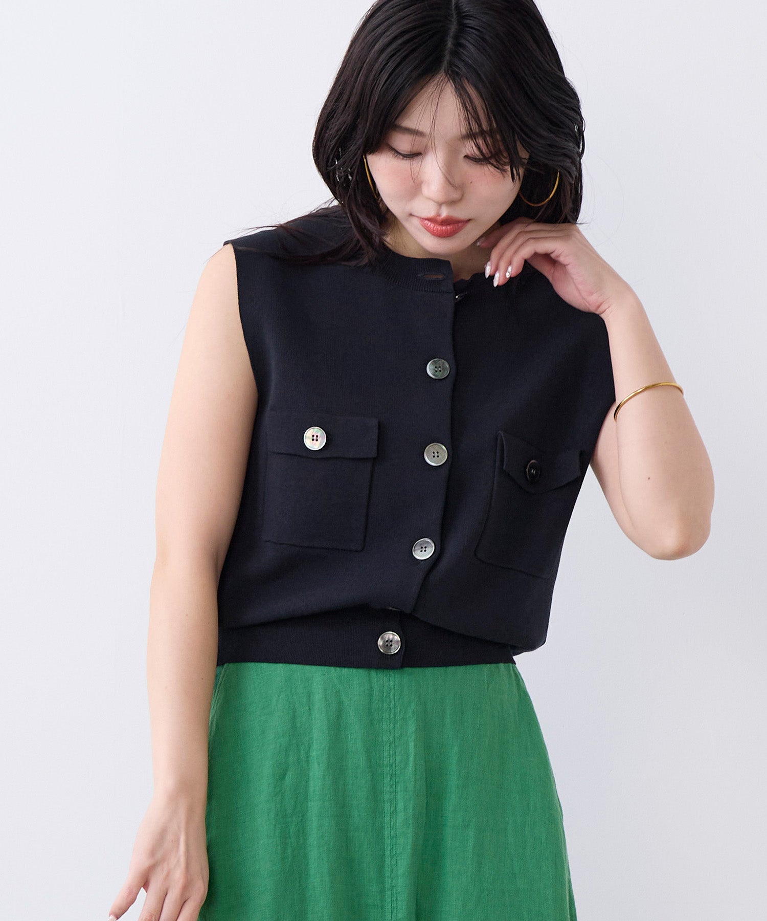 予約】クルーネックニットベスト | MICA&DEAL ONLINE STORE