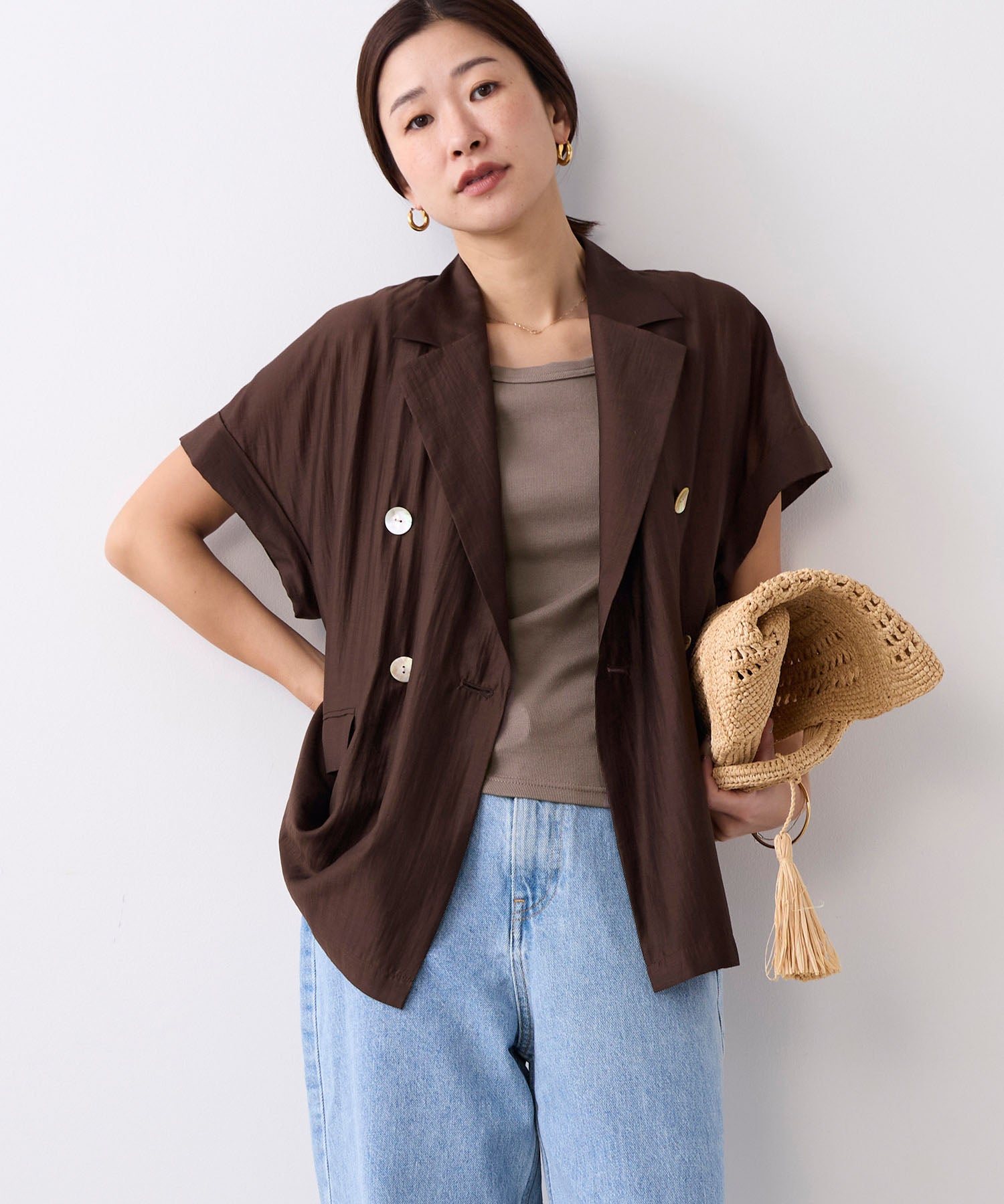 ハーフスリーブシアージャケット | MICA&DEAL ONLINE STORE