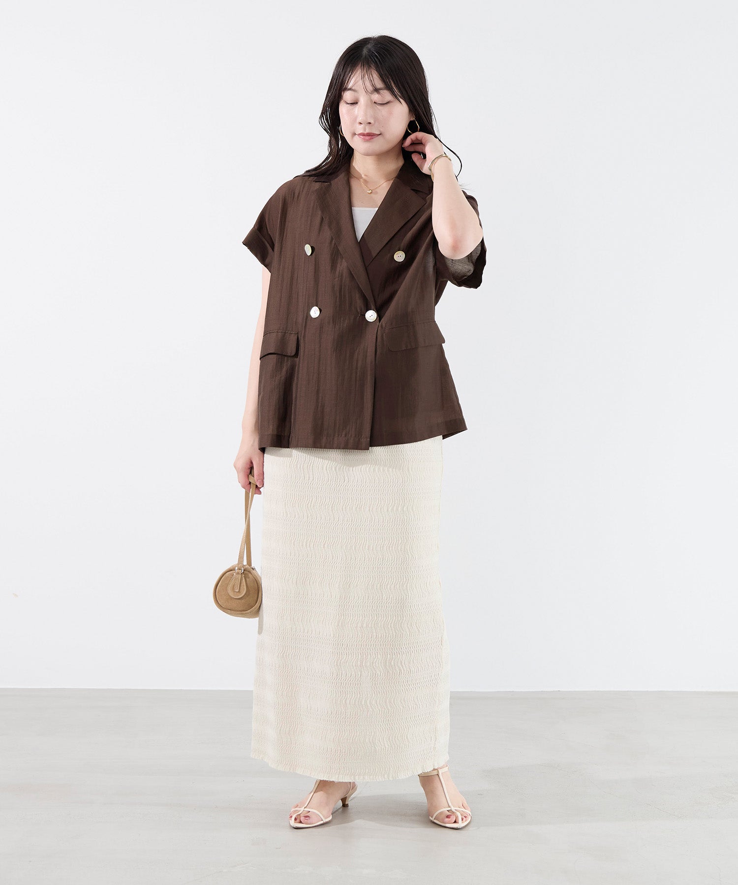 ハーフスリーブシアージャケット | MICA&DEAL ONLINE STORE