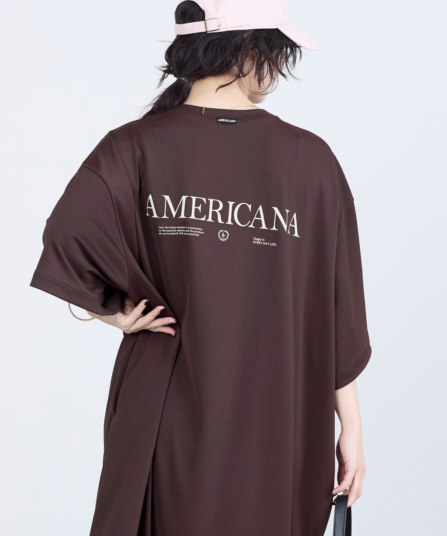 AMERICANA】別注-接触冷感 サイドスリットワンピース | MICA&DEAL