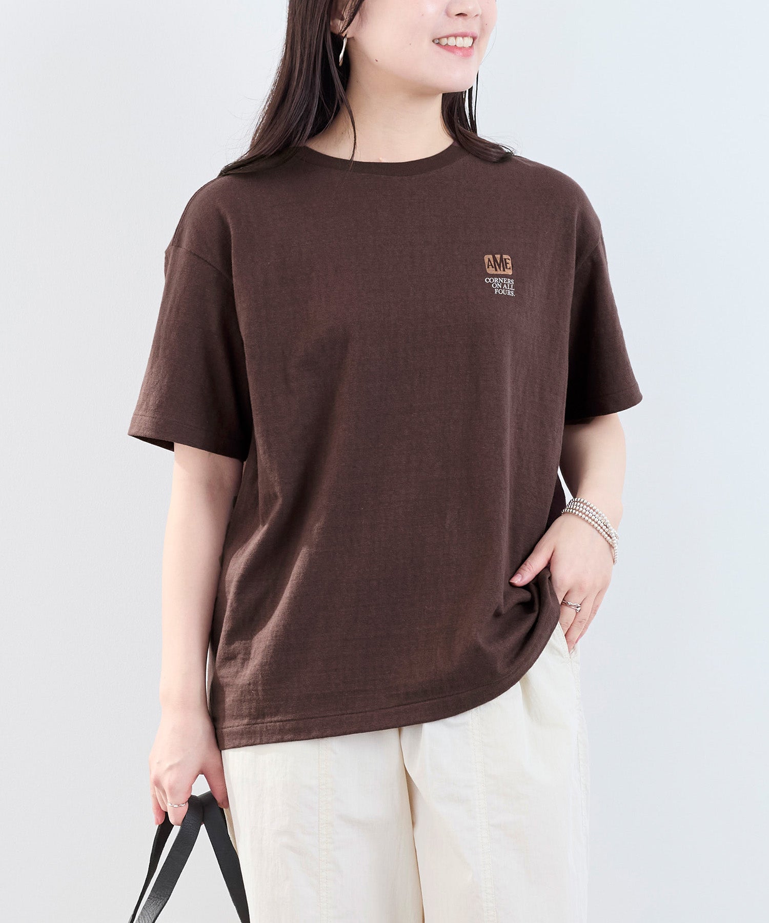AMERICANA】別注-ラフィー丸胴 CARロゴプリントT-shirt | MICA&DEAL