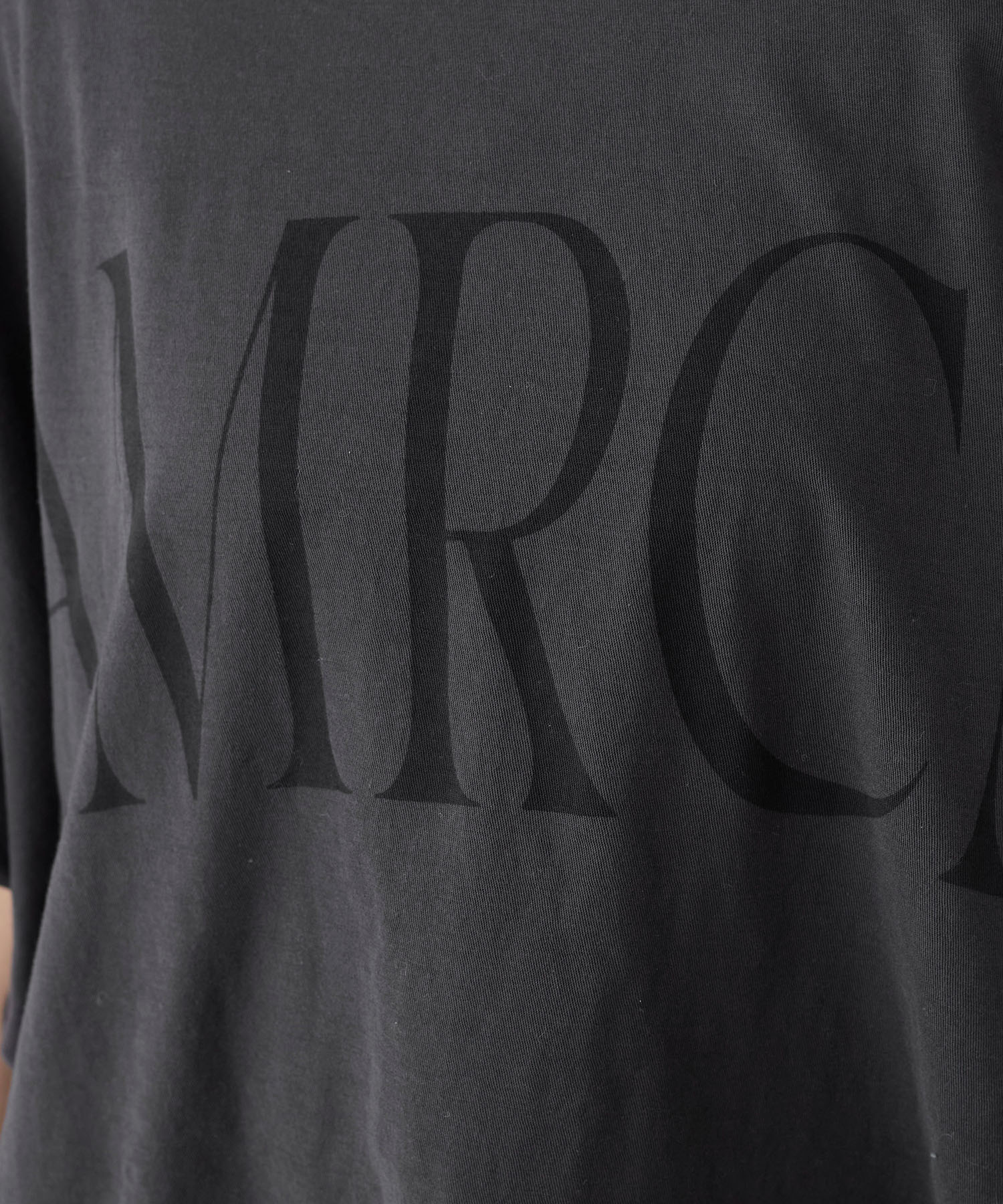 AMERICANA】クロップドワイドロールアップロゴT-shirt | MICA&DEAL