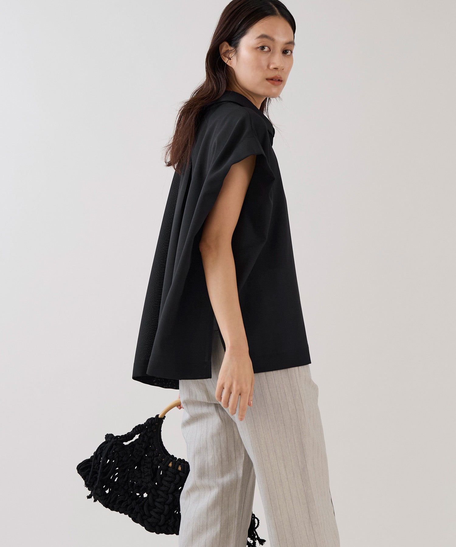 marmors】shoulder tuck flare shirt | MICA&DEAL ONLINE STORE