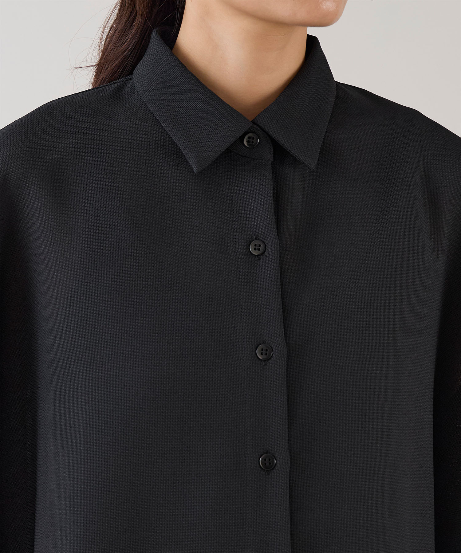 marmors】shoulder tuck flare shirt | MICA&DEAL ONLINE STORE
