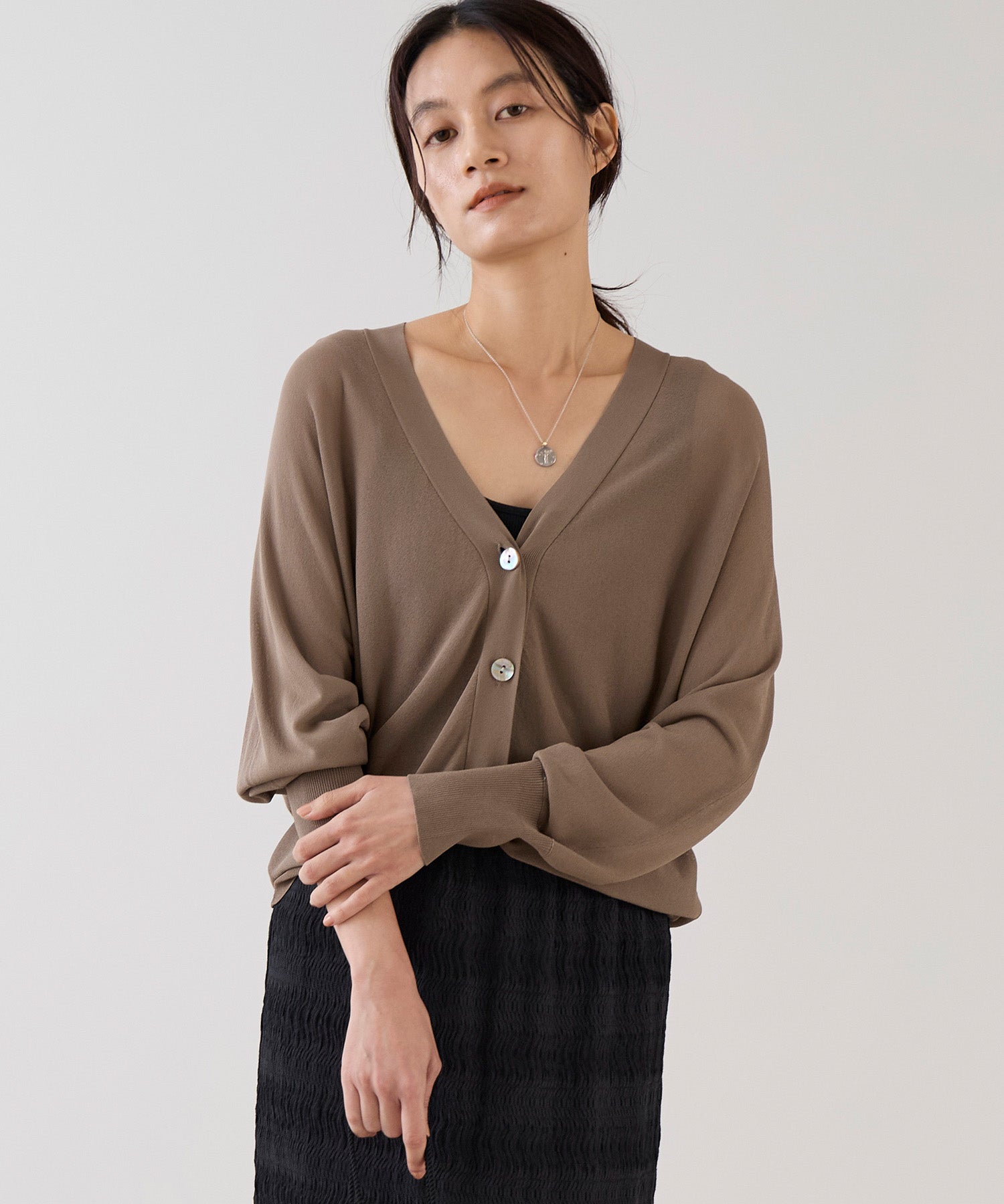 marmors】sheer dolman knit cardigan-cool touch | MICA&DEAL ONLINE