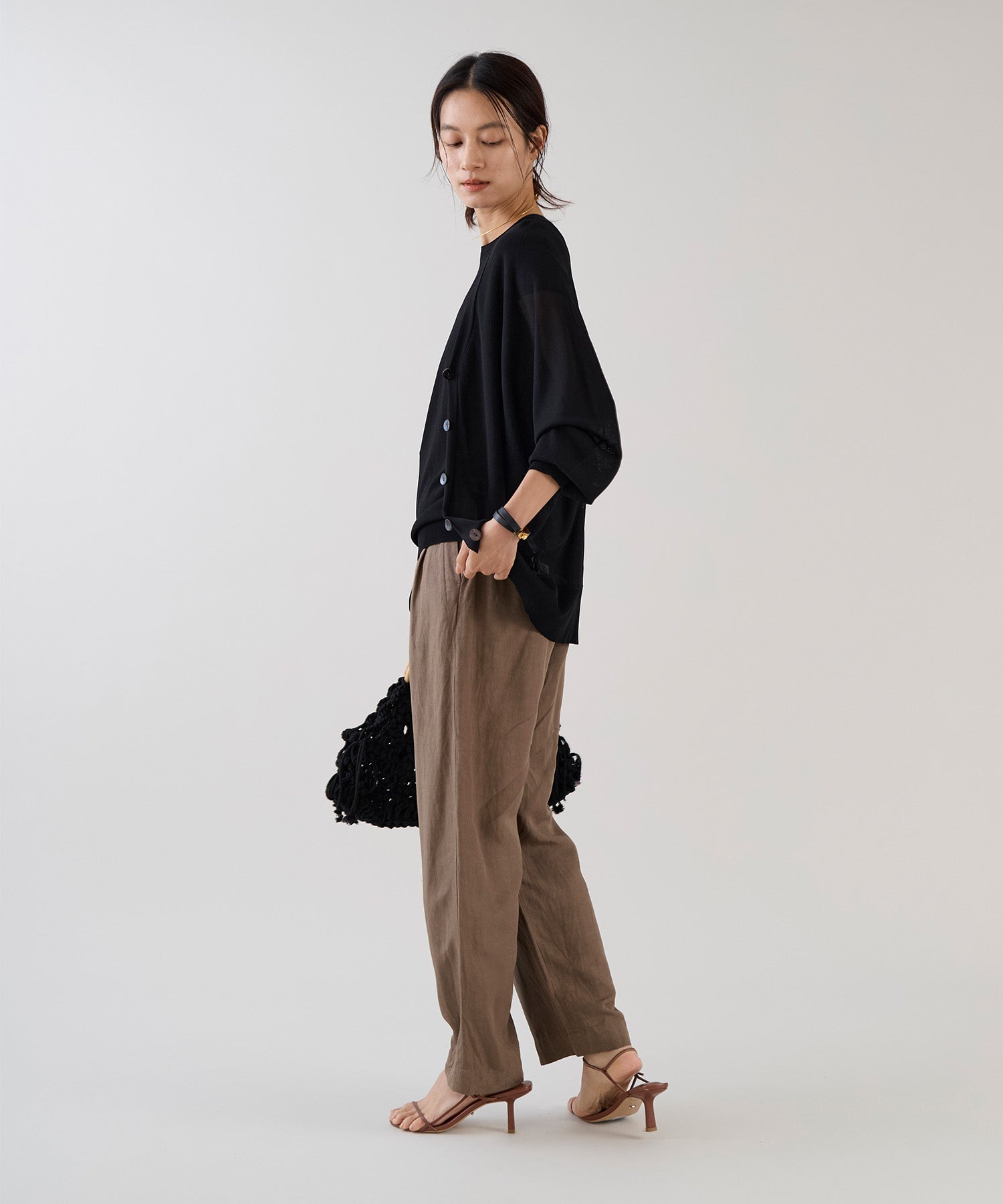 marmors】sheer dolman knit cardigan-cool touch | MICA&DEAL ONLINE