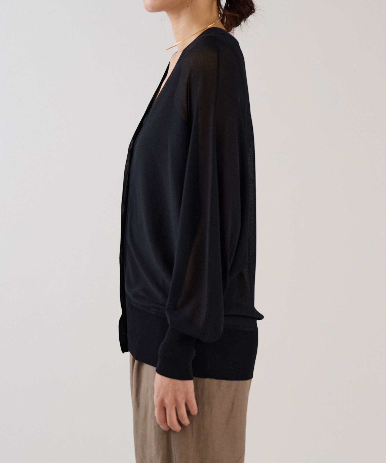 marmors】sheer dolman knit cardigan-cool touch | MICA&DEAL ONLINE