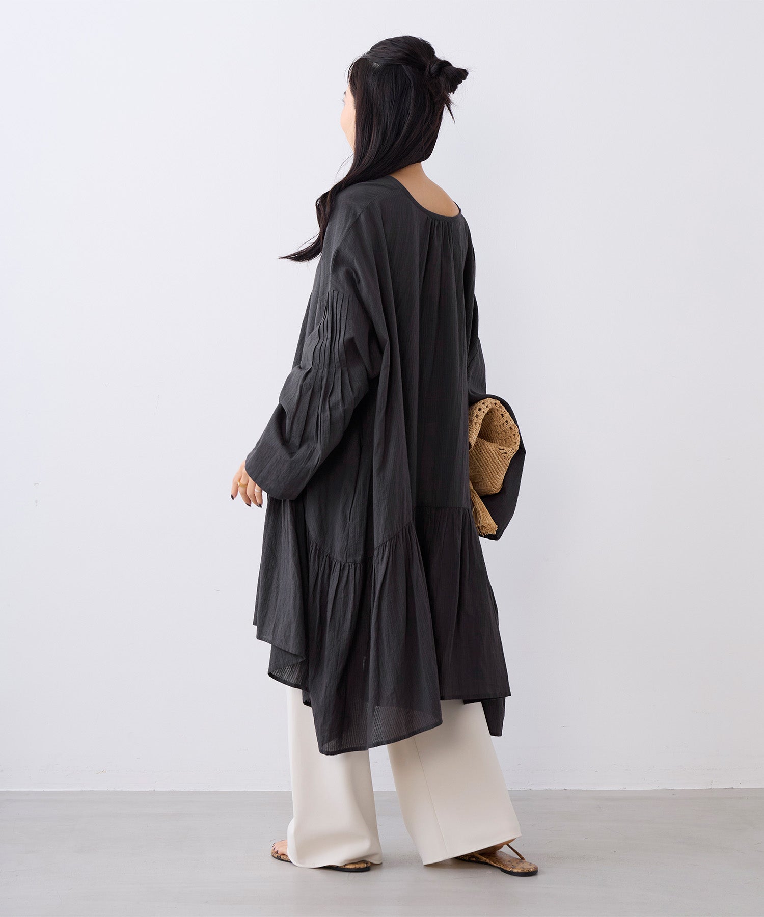 ☆今期Spick and span☆フレアチュニック Spick＆Span（スピック アンド スパン） ブラウス シャツ フレア