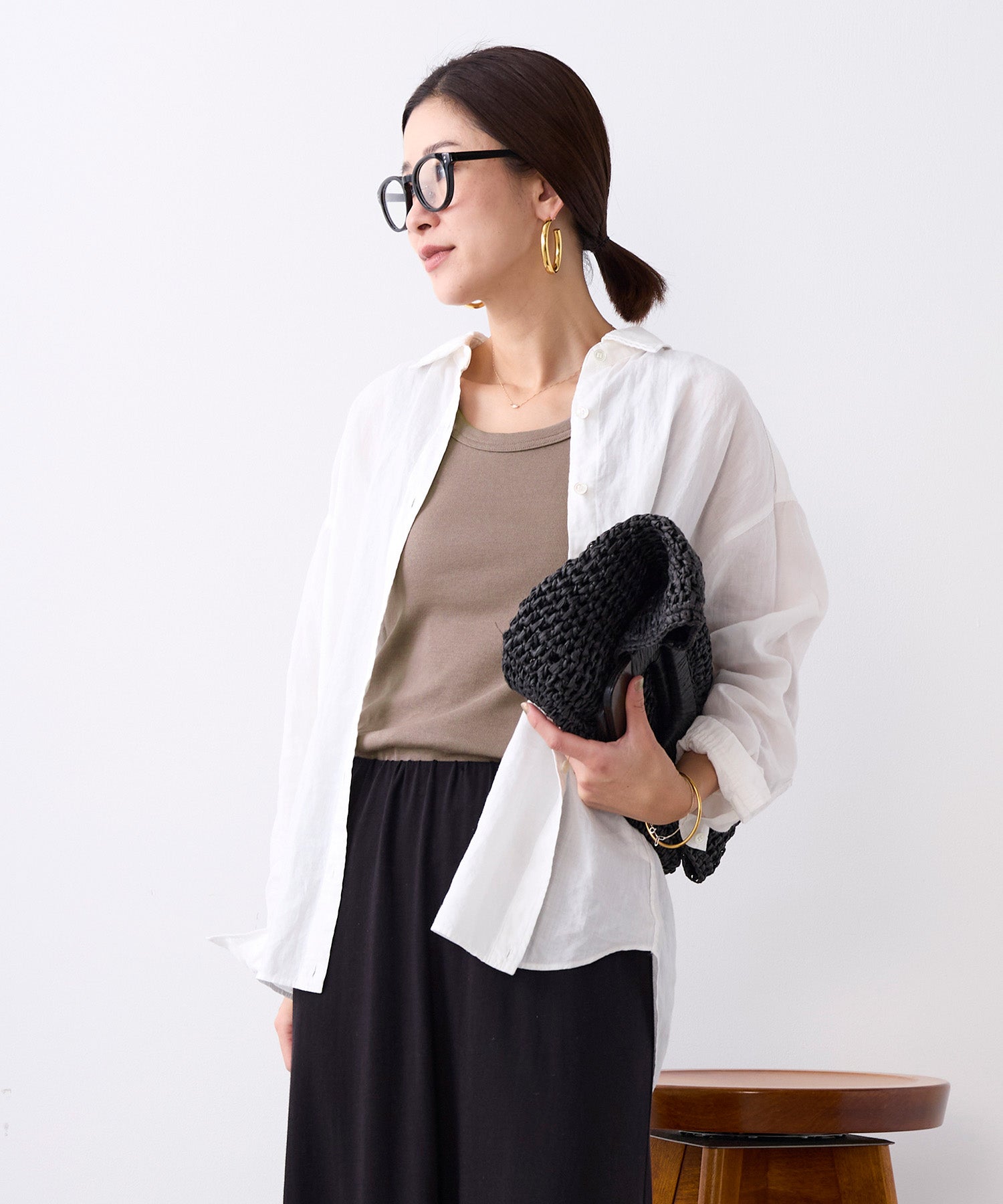 TIME SALE 30%off]ラミー2WAYシアーシャツ | MICA&DEAL ONLINE STORE