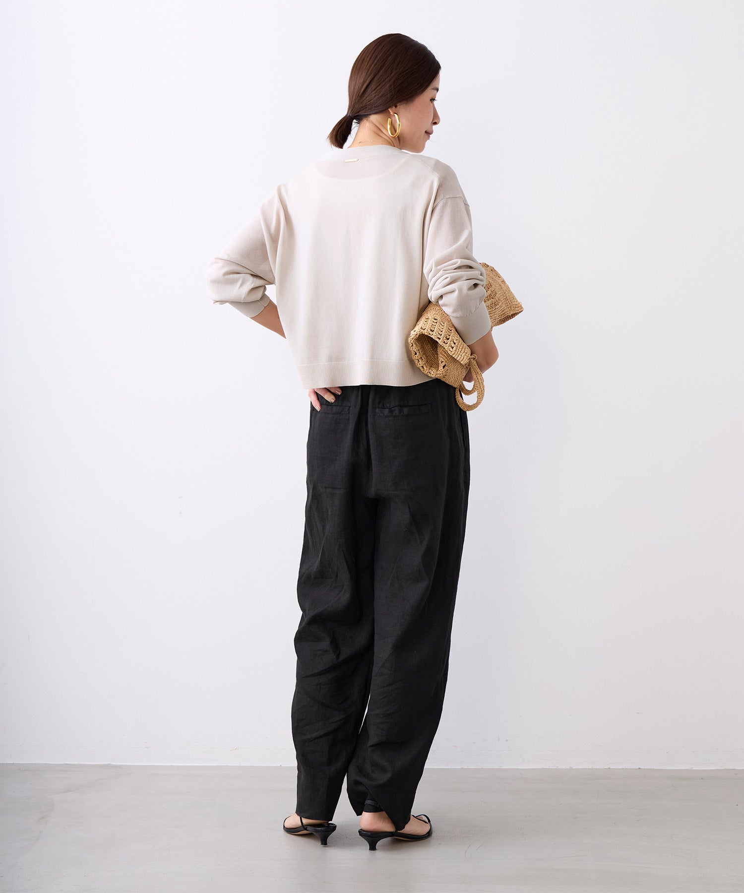 製品染めリネンイージーパンツ | MICA&DEAL ONLINE STORE