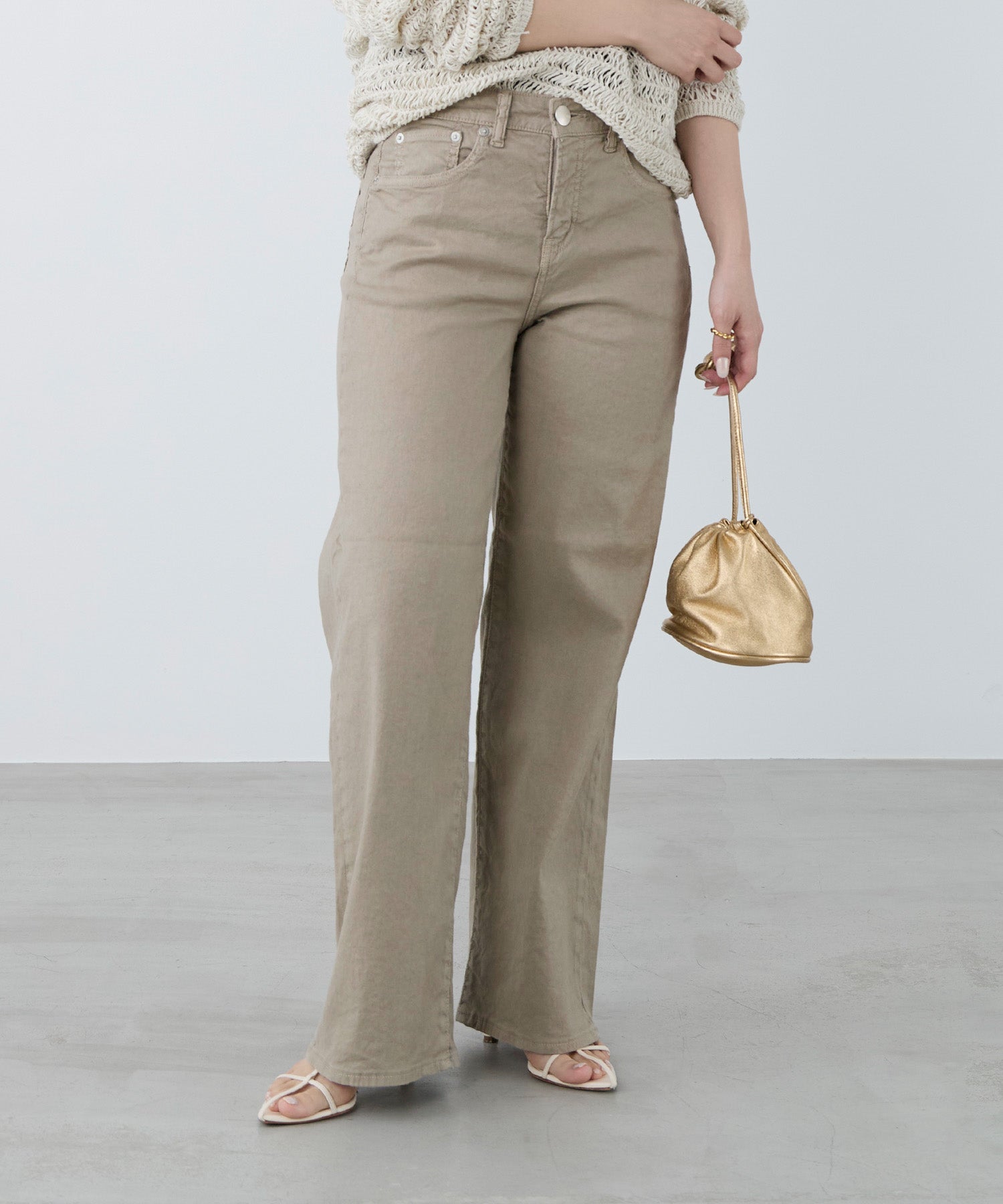 RED CARD TOKYO】35th Anniversary Wide linen-リネン混ワイド