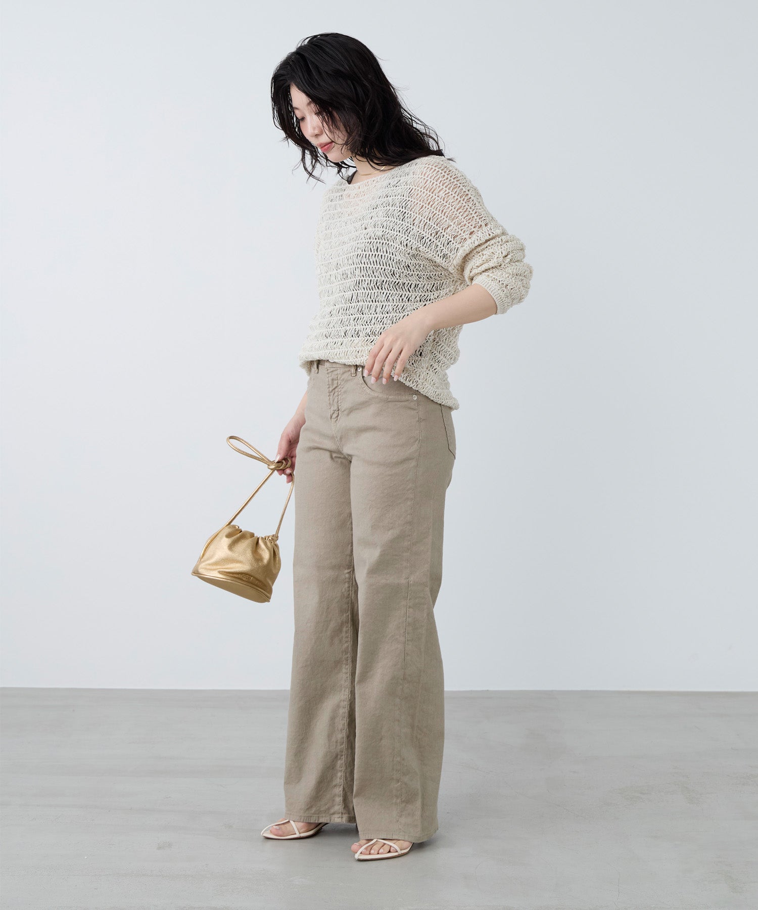 ♥MeShamam様♥ RED CARD TOKYO】35th Anniversary Wide linen-リネン混ワイド