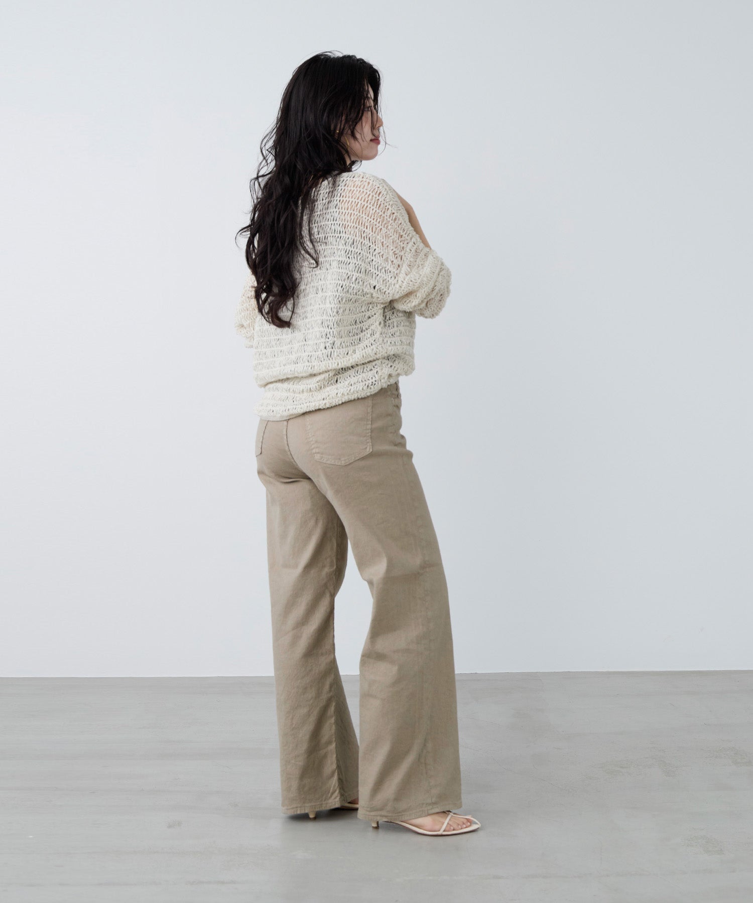 RED CARD TOKYO】35th Anniversary Wide linen-リネン混ワイド