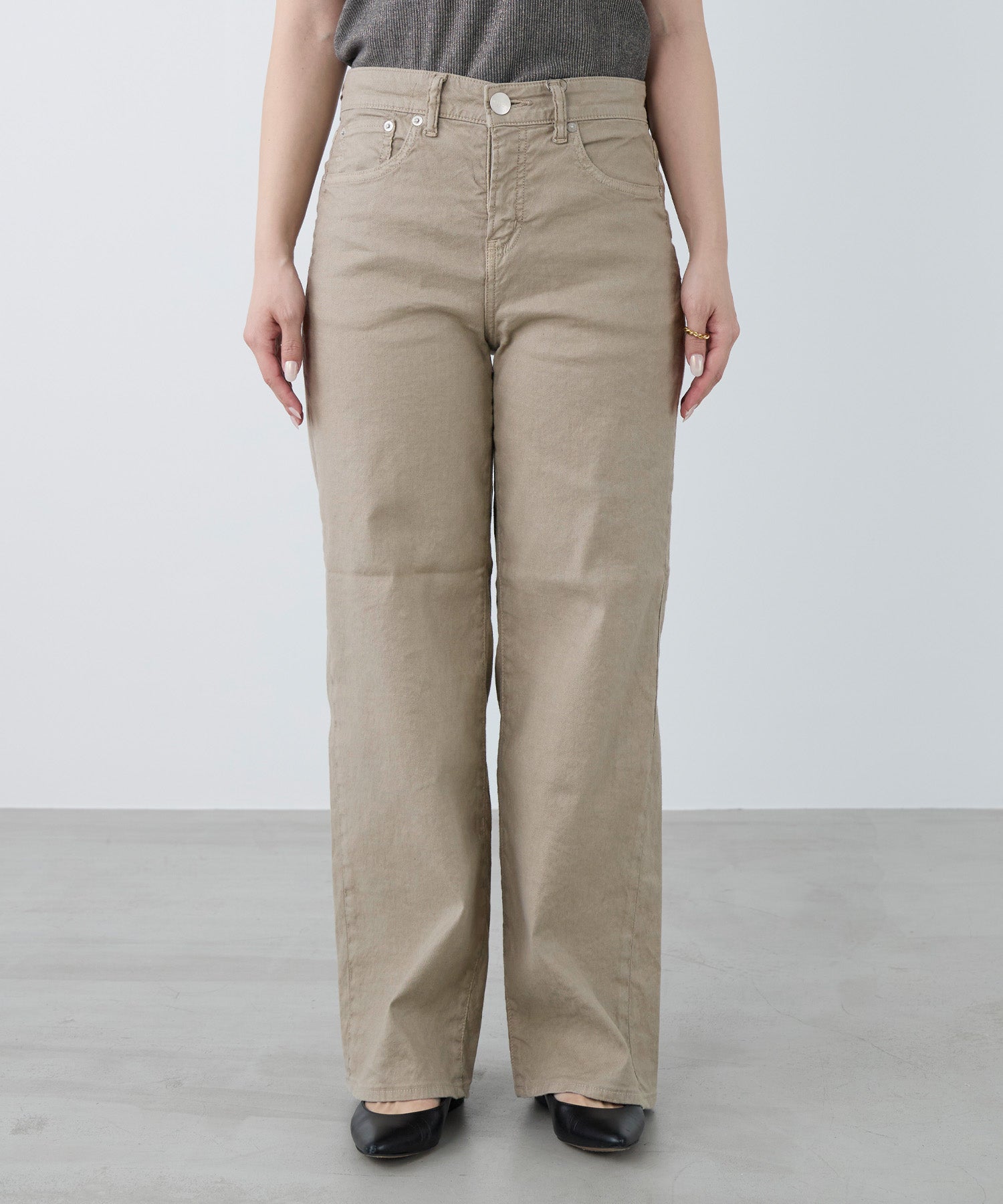 RED CARD TOKYO】35th Anniversary Wide linen-リネン混ワイド