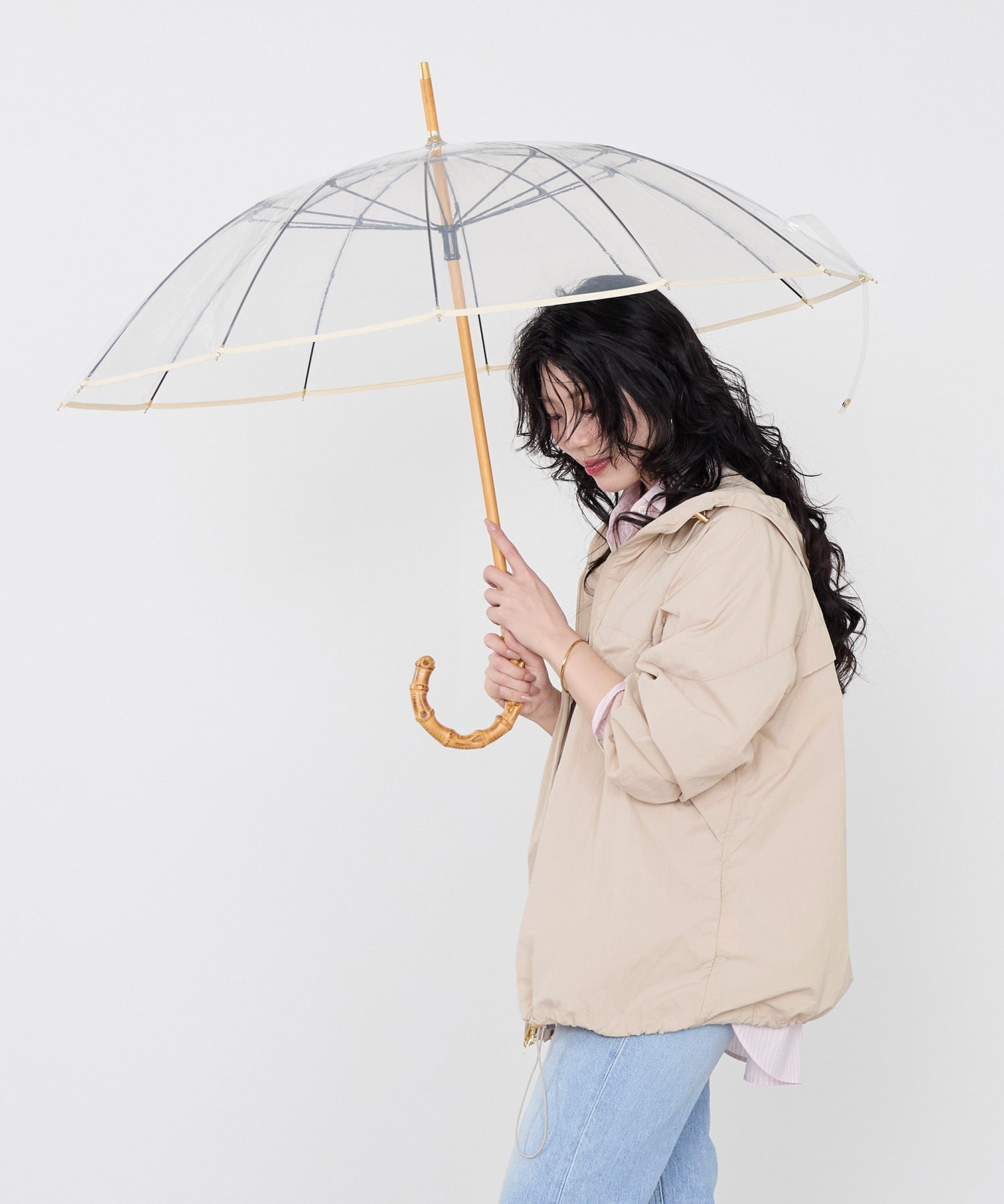 Traditional Weatherwear】傘-CLEAR UMBRELLA BAMBOO | MICA&DEAL Traditional Weatherwear】傘-CLEAR UMBRELLA BAMBOO | MICA&DEAL