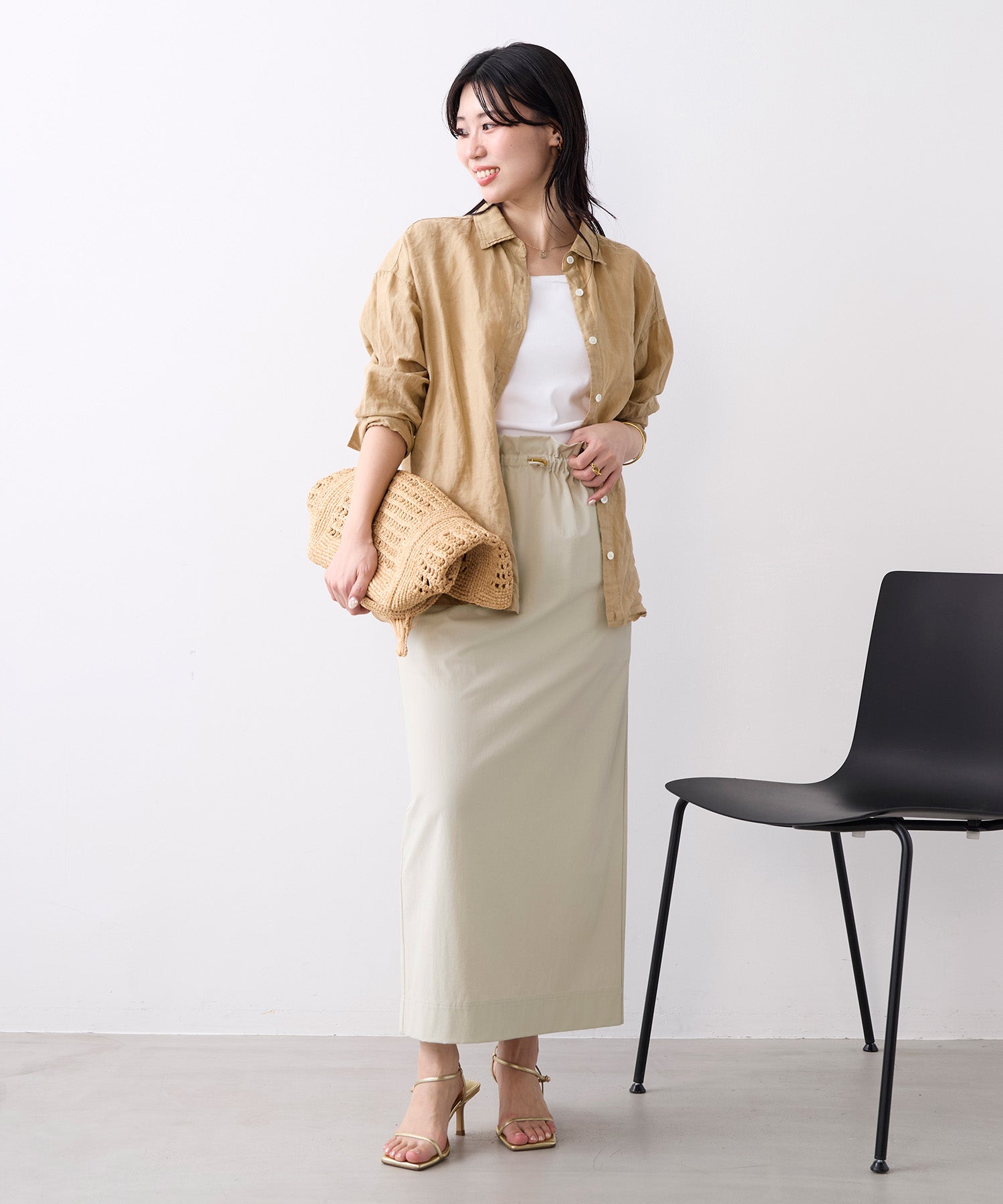 多機能素材-ウエストギャザータイトスカート | MICA&DEAL ONLINE STORE
