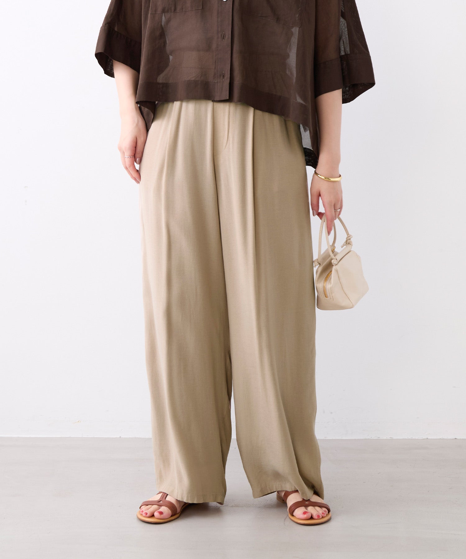 TIME SALE 30%off]とろみタックパンツ | MICA&DEAL ONLINE STORE