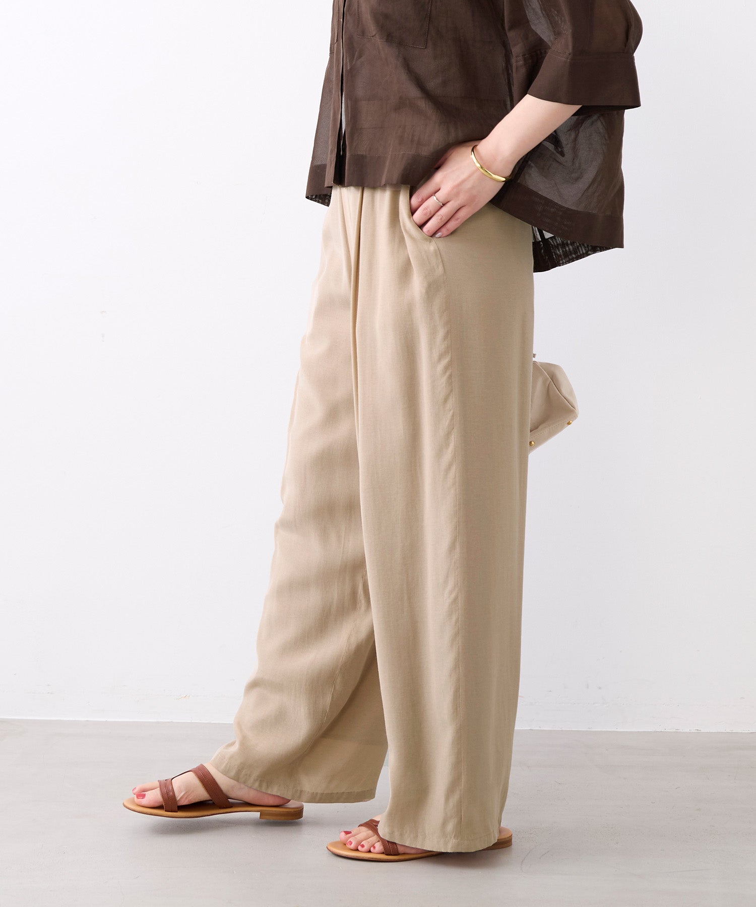 20%off]とろみタックパンツ | MICA&DEAL ONLINE STORE