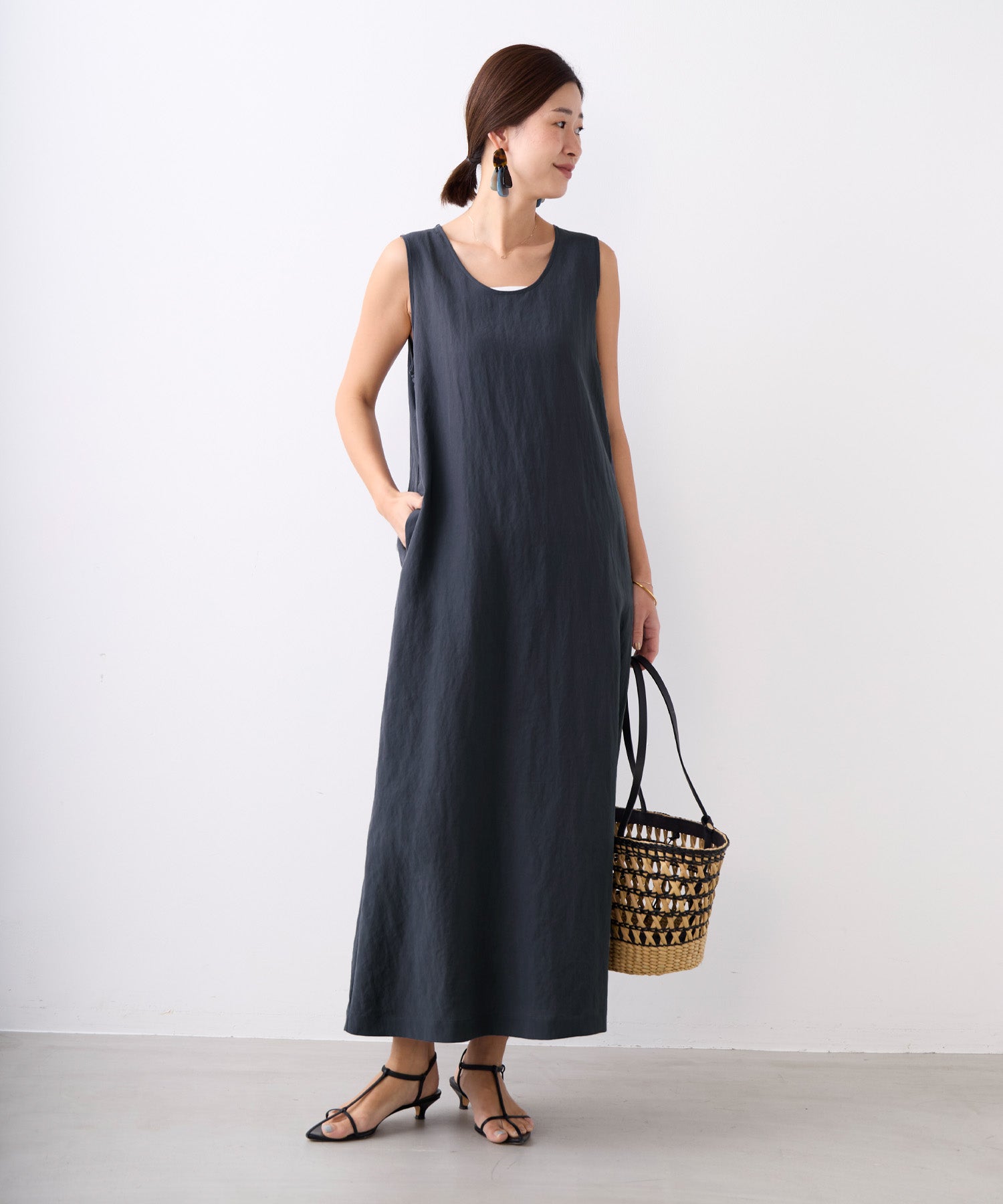 20%off]Iラインノースリーブワンピース | MICA&DEAL ONLINE STORE