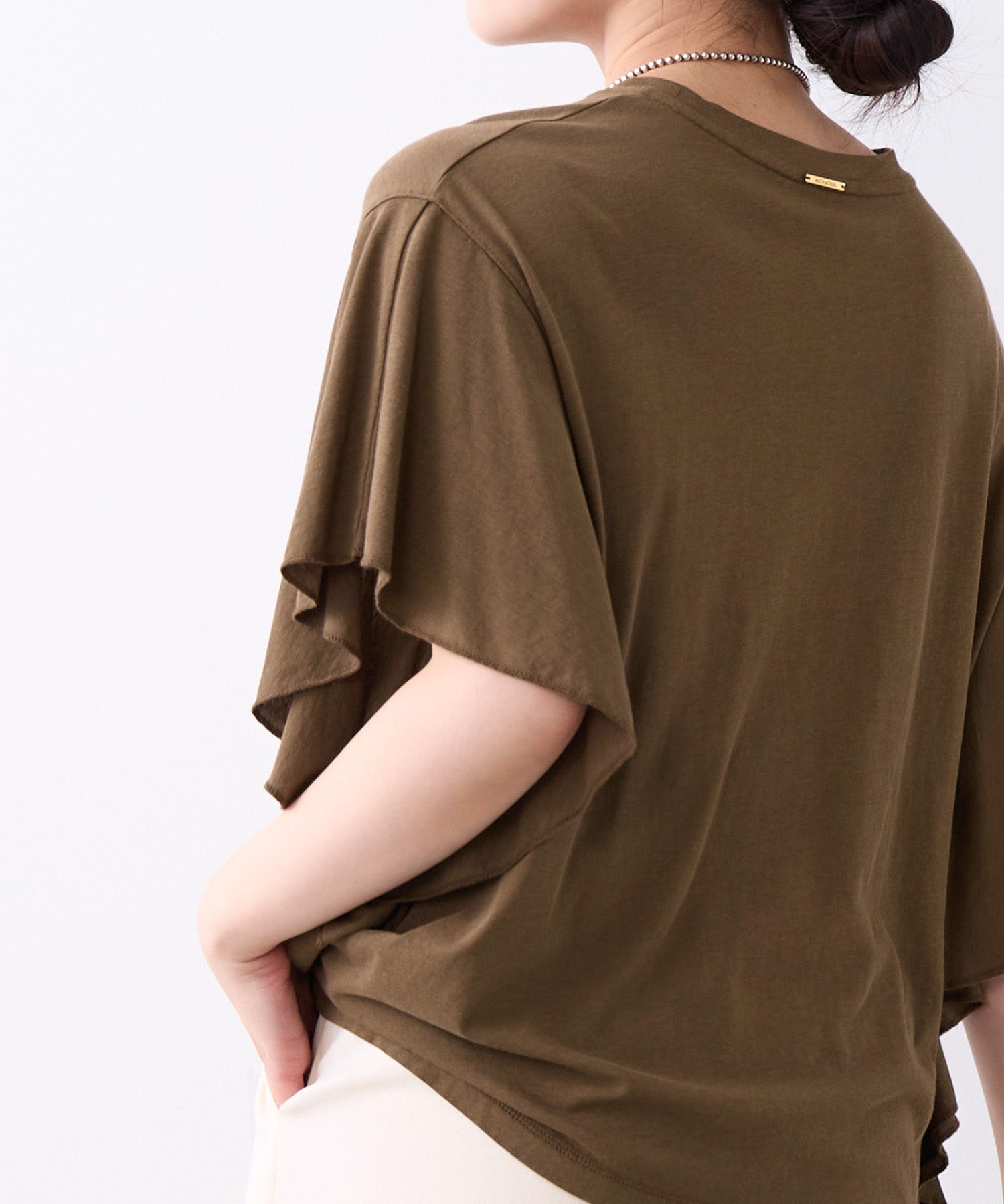 接触冷感-フリルスリーブT-shirt | MICA&DEAL ONLINE STORE