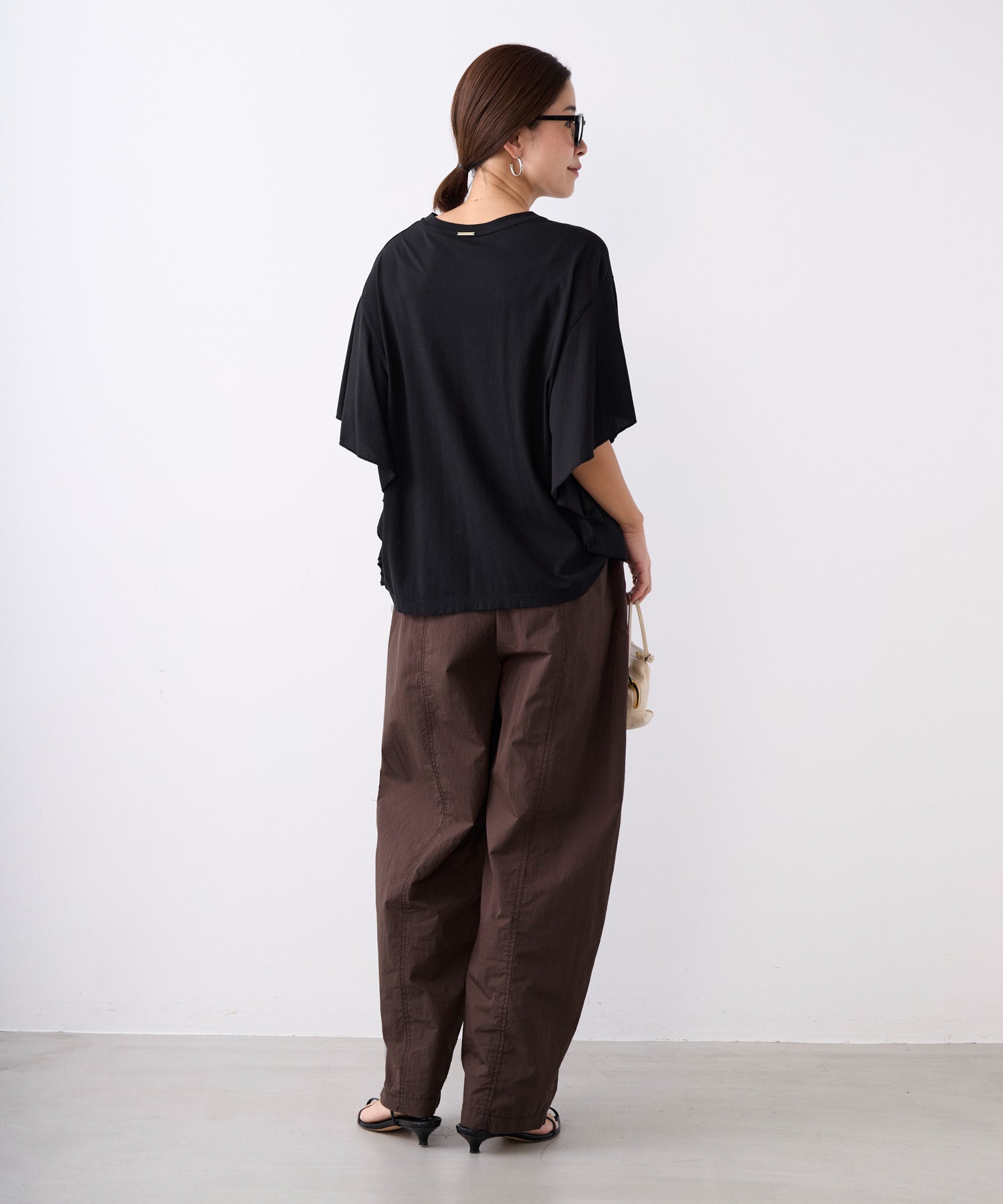 20%off]接触冷感-フリルスリーブT-shirt | MICA&DEAL ONLINE STORE