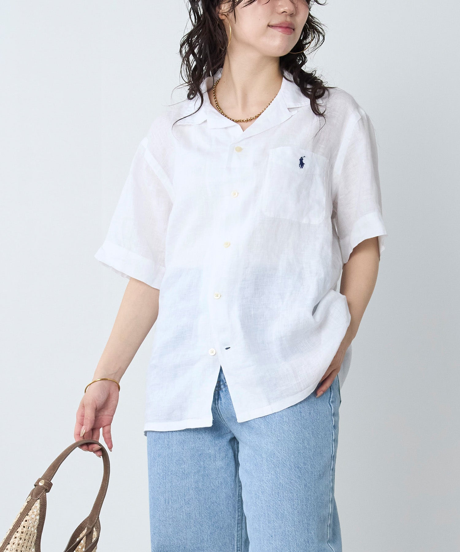 POLO RALPH LAUREN】クラシックフィットリネンキャンプ半袖シャツ