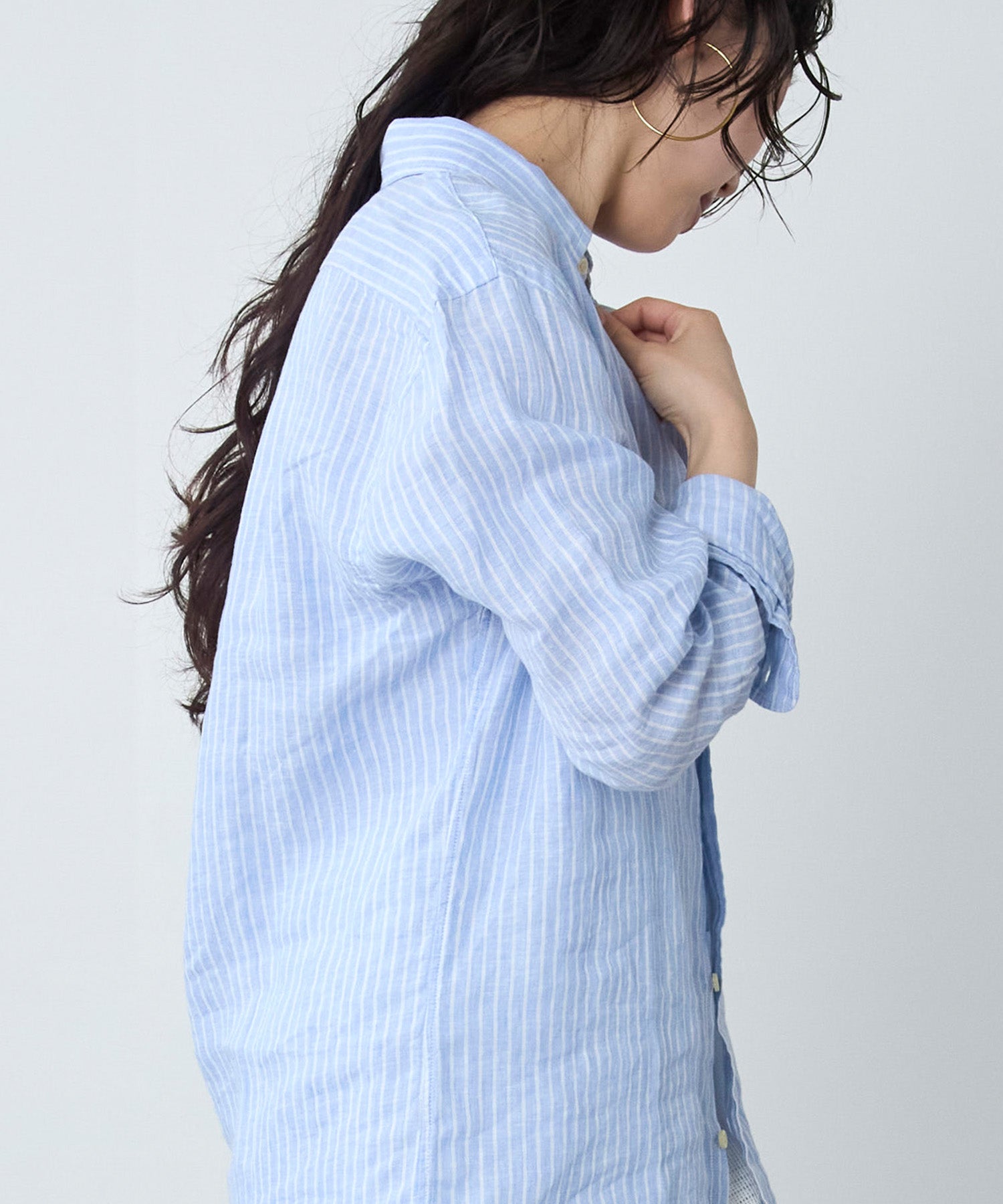 POLO RALPH LAUREN】カスタムフィットリネンボタンダウンシャツ