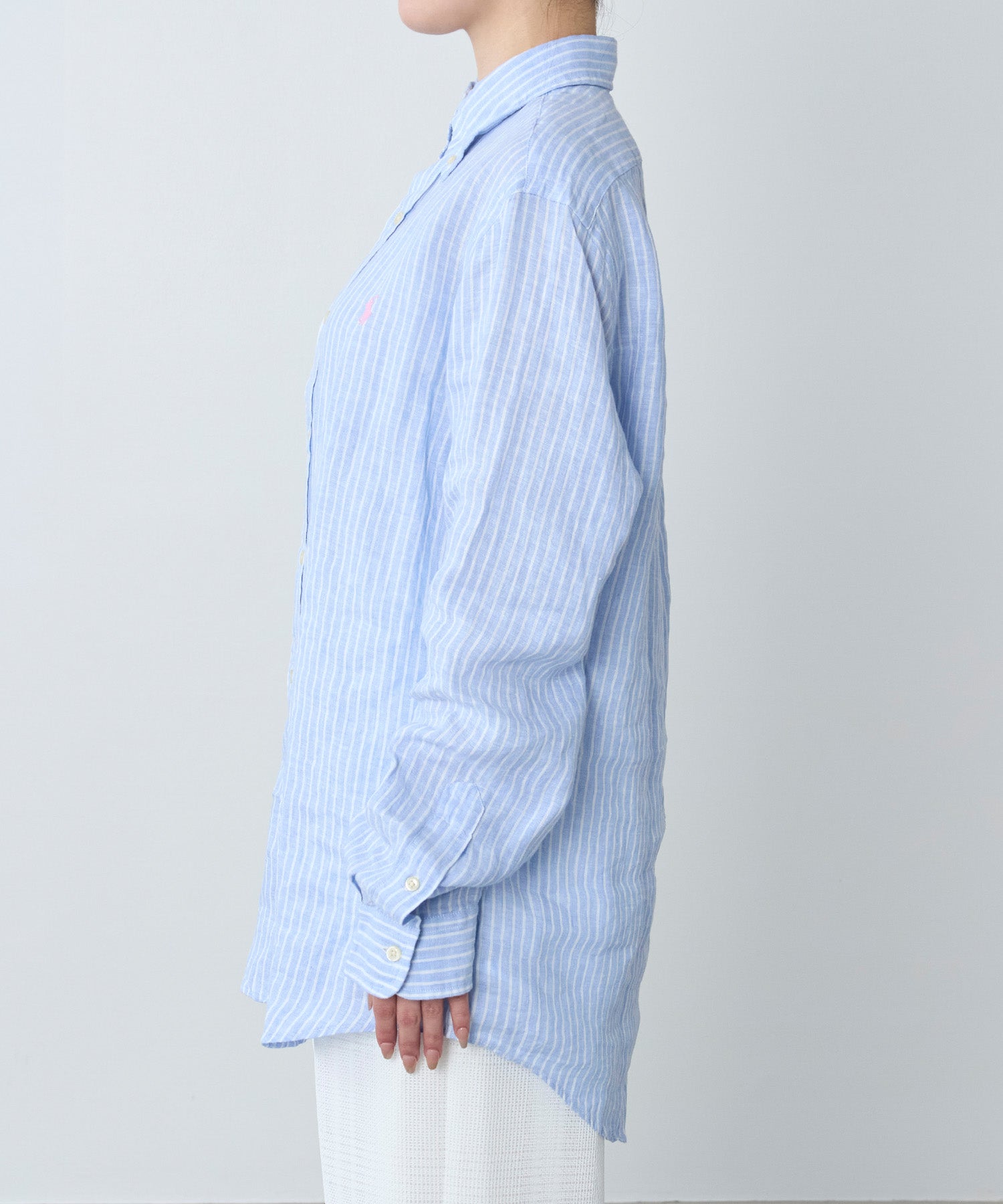 POLO RALPH LAUREN】カスタムフィットリネンボタンダウンシャツ