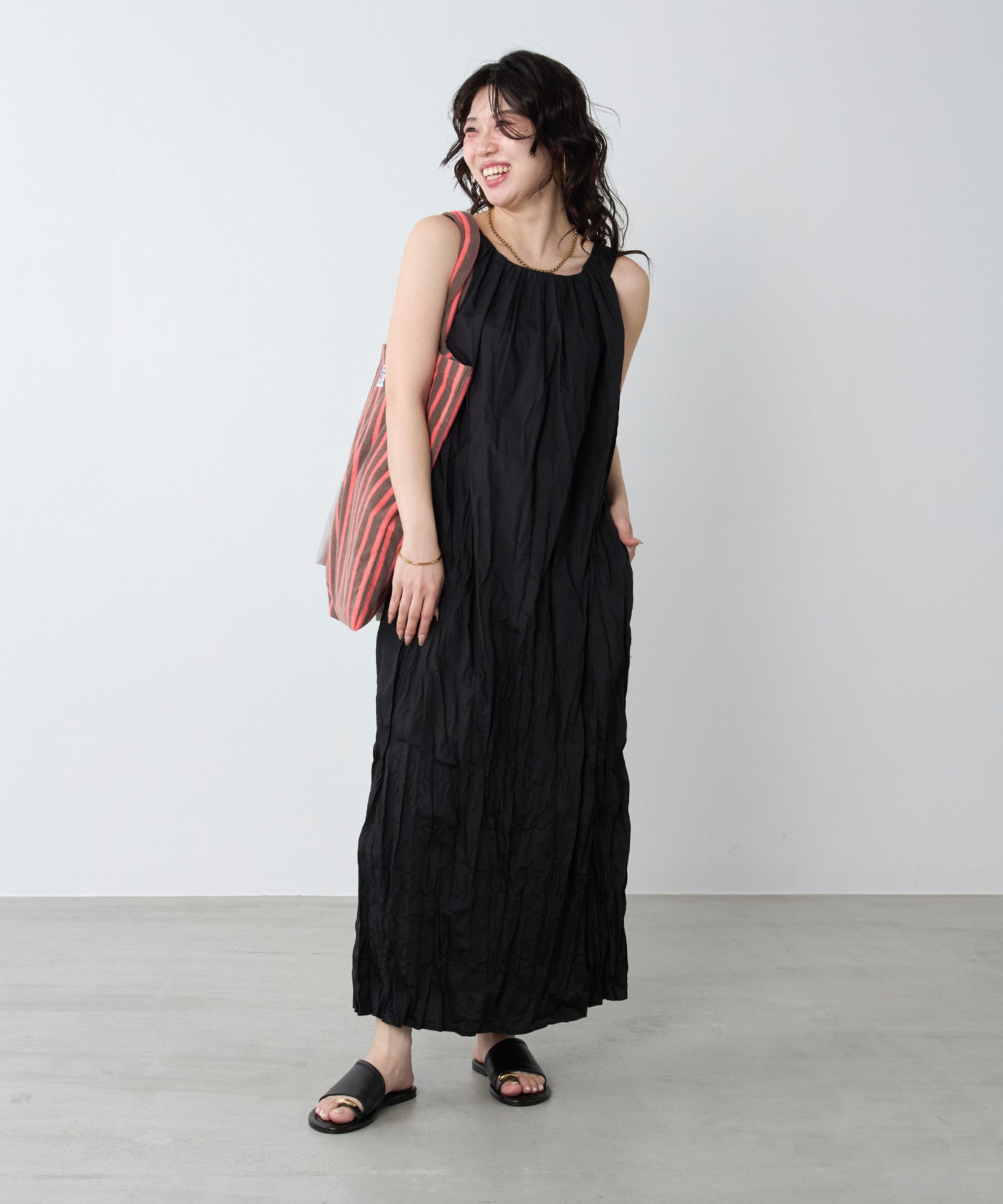 le】シャーリングワンピース-WRINKLED SHIRRING OPS | MICA&DEAL