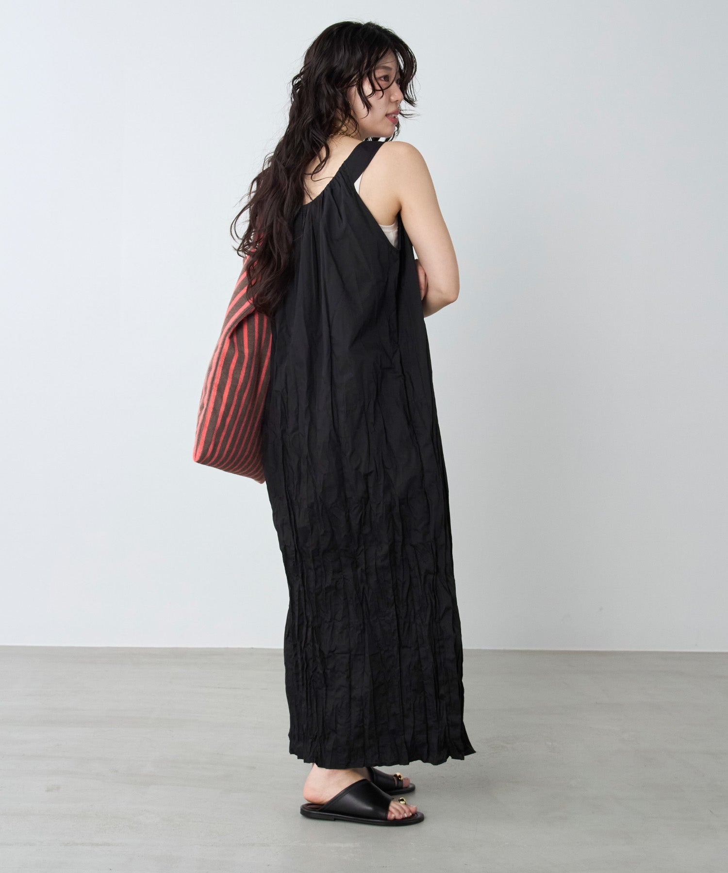 le】シャーリングワンピース-WRINKLED SHIRRING OPS | MICA&DEAL