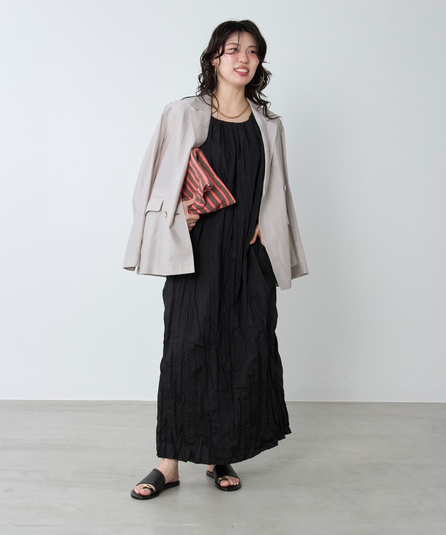 le】シャーリングワンピース-WRINKLED SHIRRING OPS | MICA&DEAL