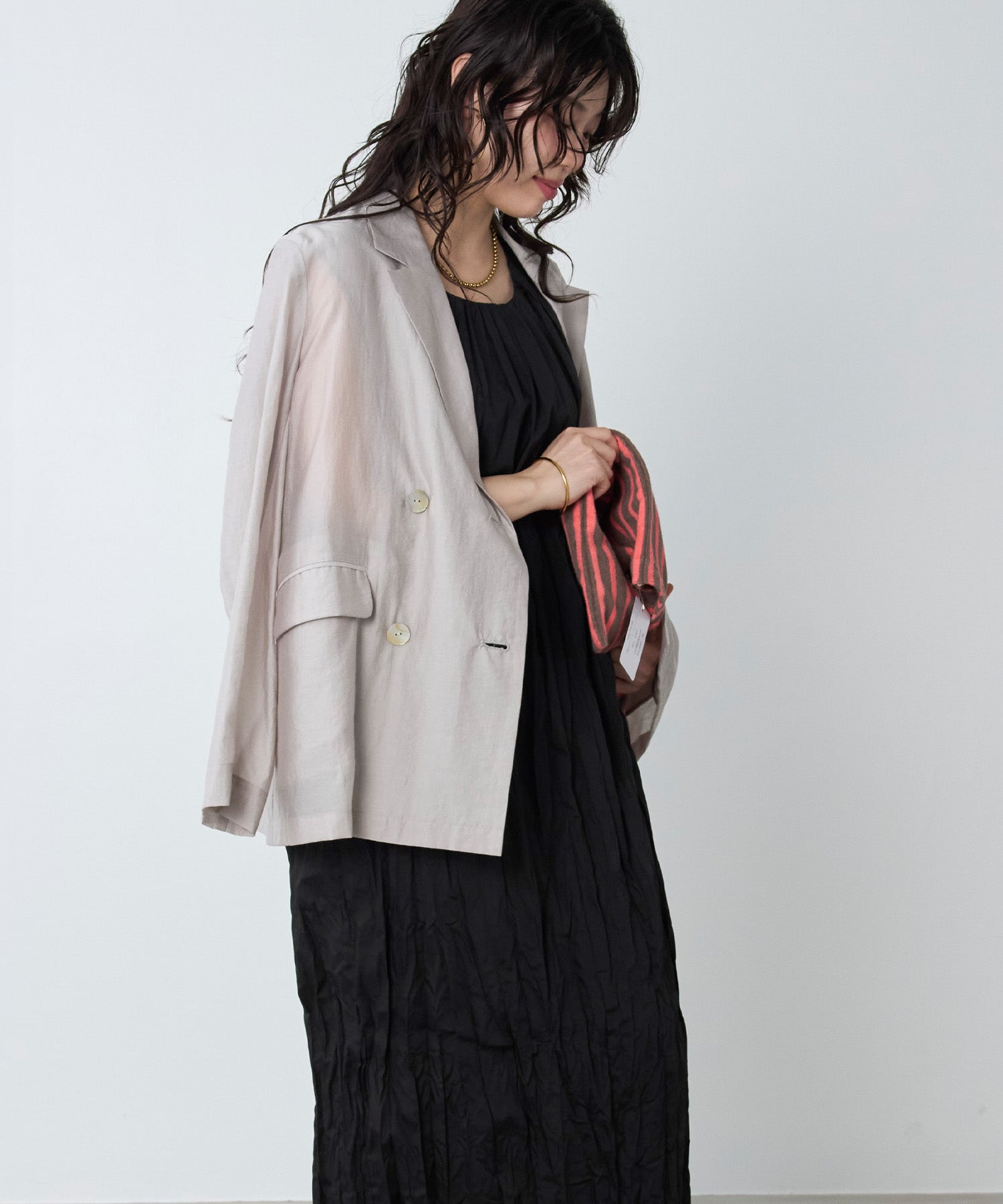 le】シャーリングワンピース-WRINKLED SHIRRING OPS | MICA&DEAL