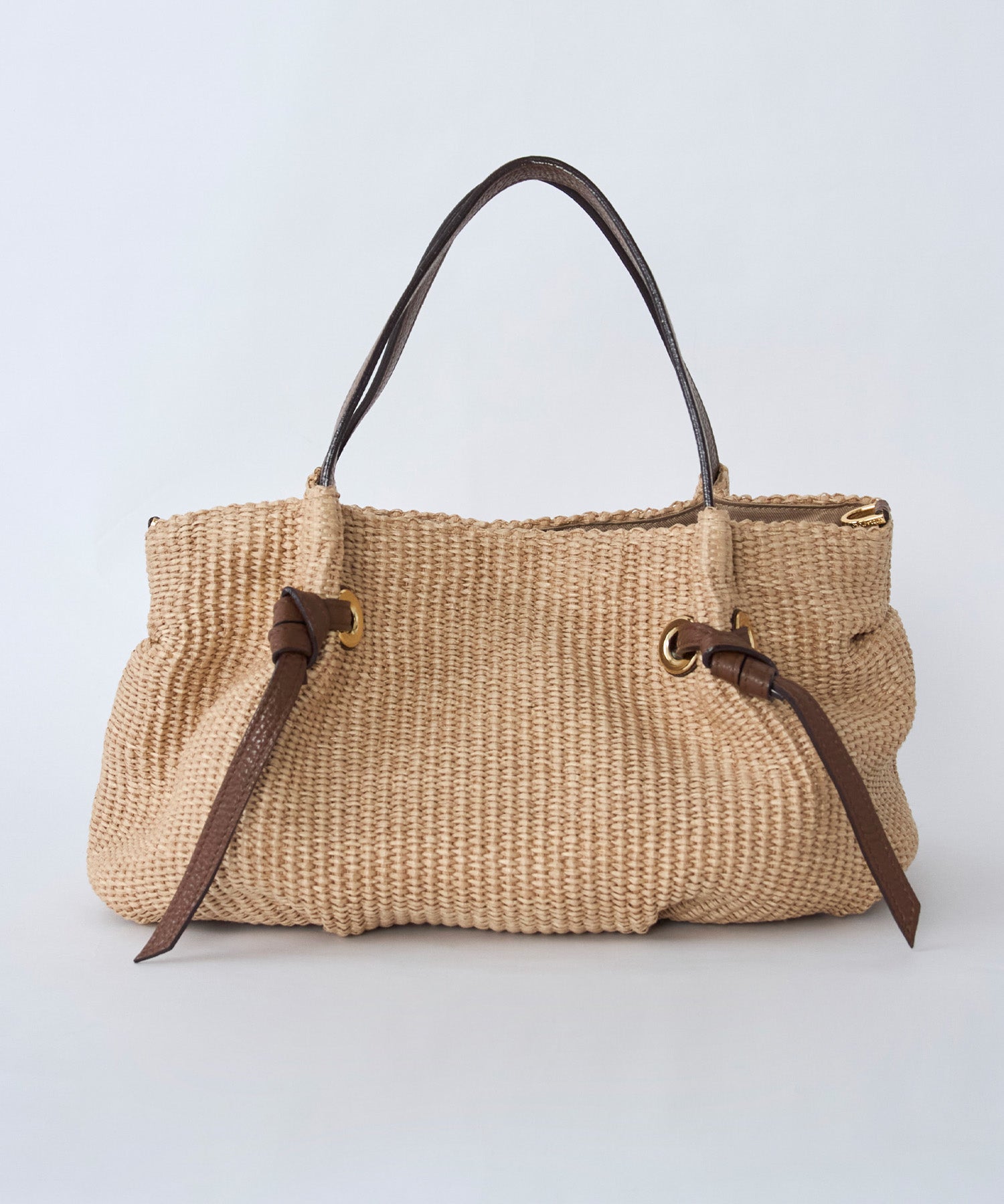 VIOLAd'ORO】ラフィア調レザーハンドバッグ-SANDRO | MICA&DEAL ONLINE