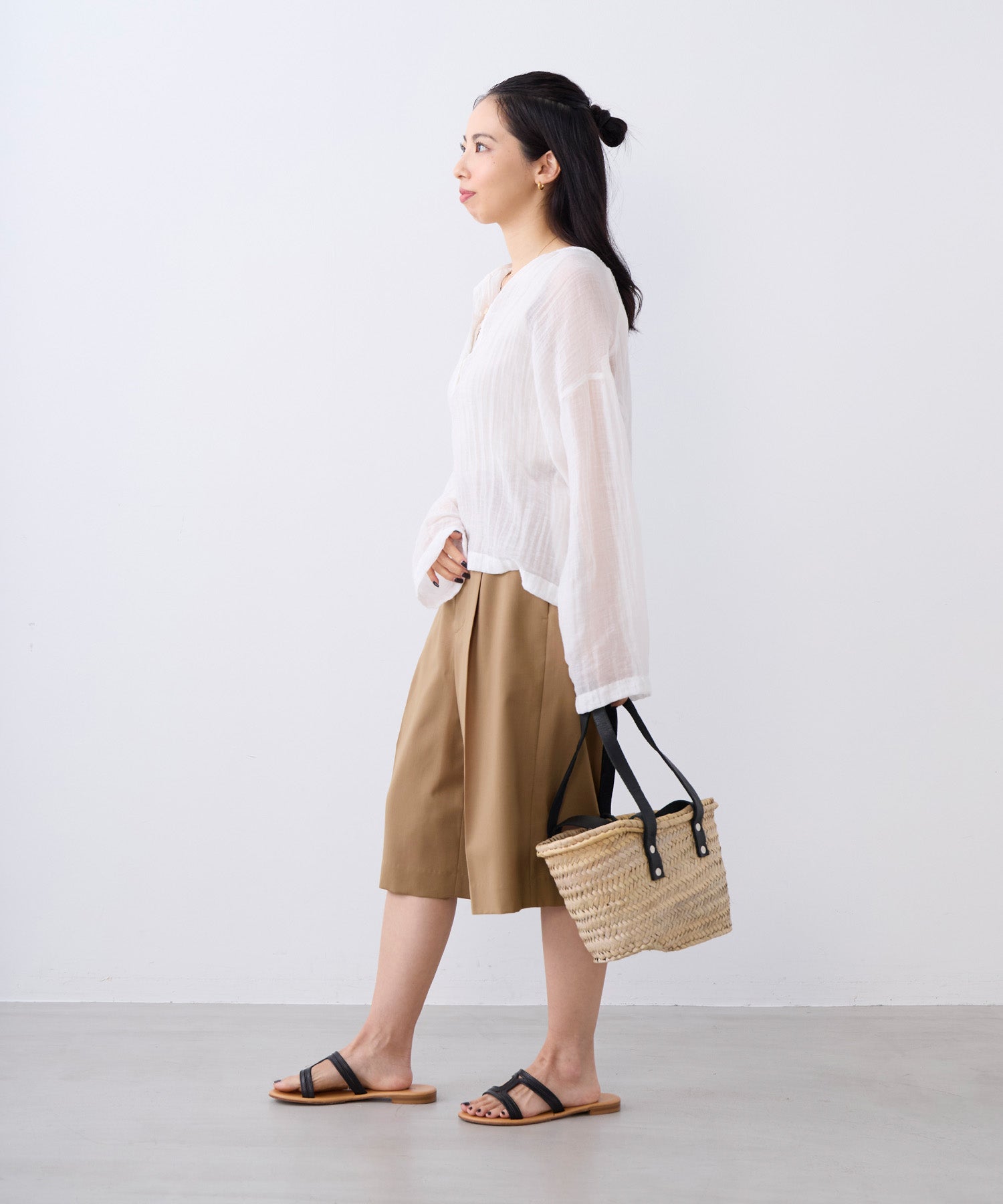 20%off]ヘンリーネックシアーブラウス | MICA&DEAL ONLINE STORE