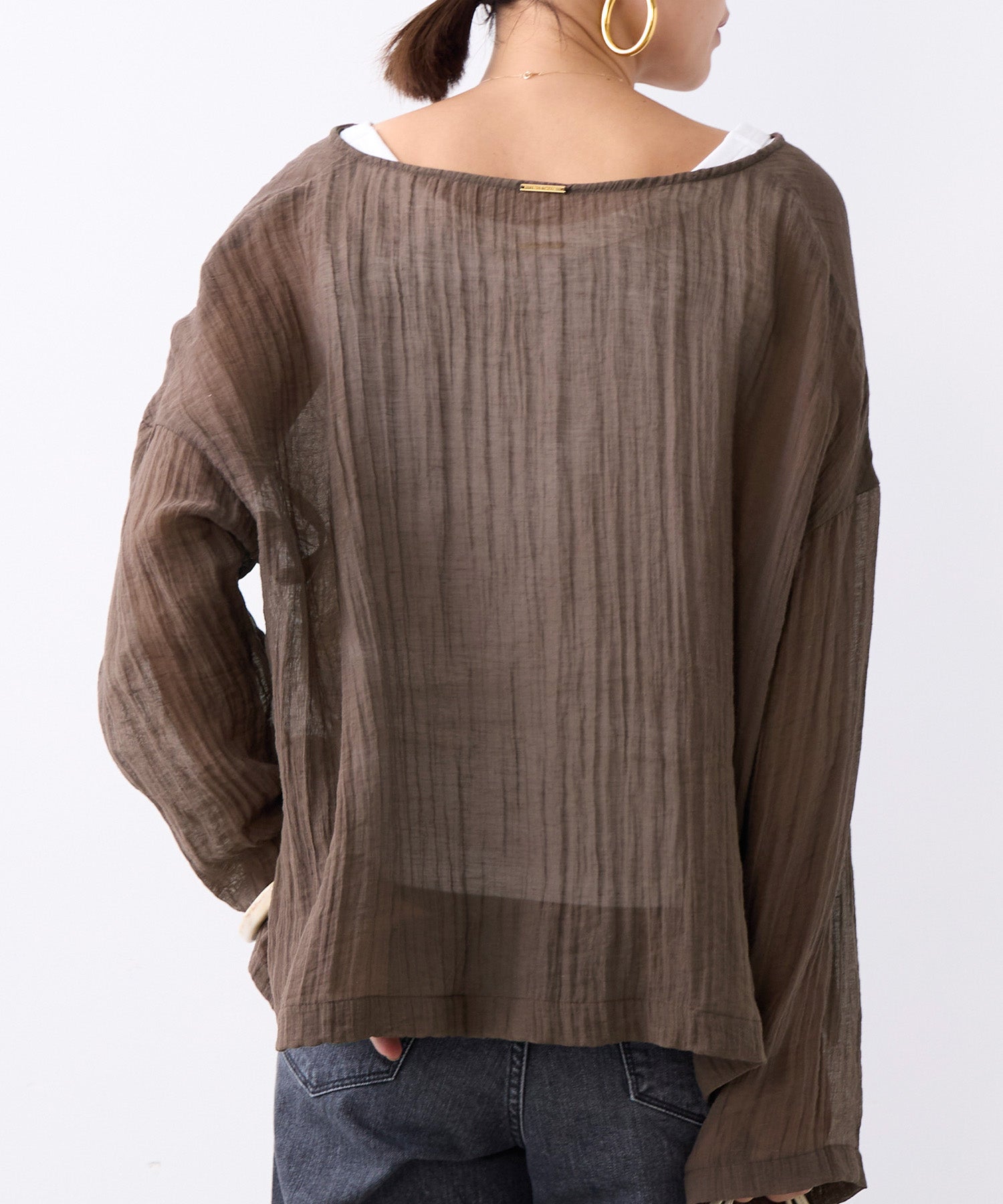 20%off]ヘンリーネックシアーブラウス | MICA&DEAL ONLINE STORE