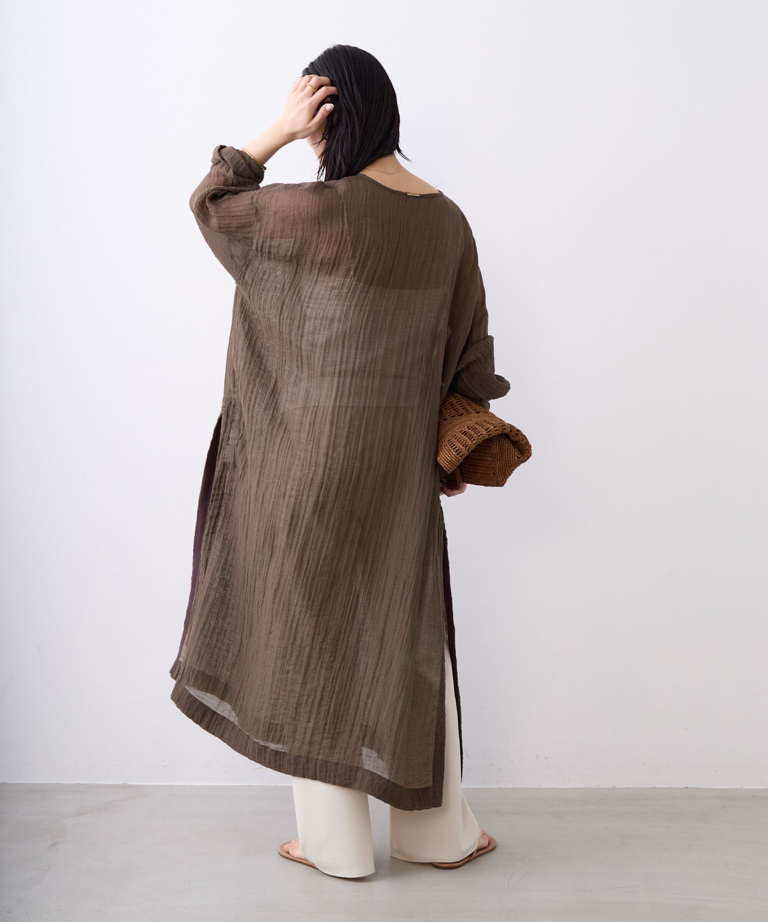 ヘンリーネックシアーワンピース | MICA&DEAL ONLINE STORE